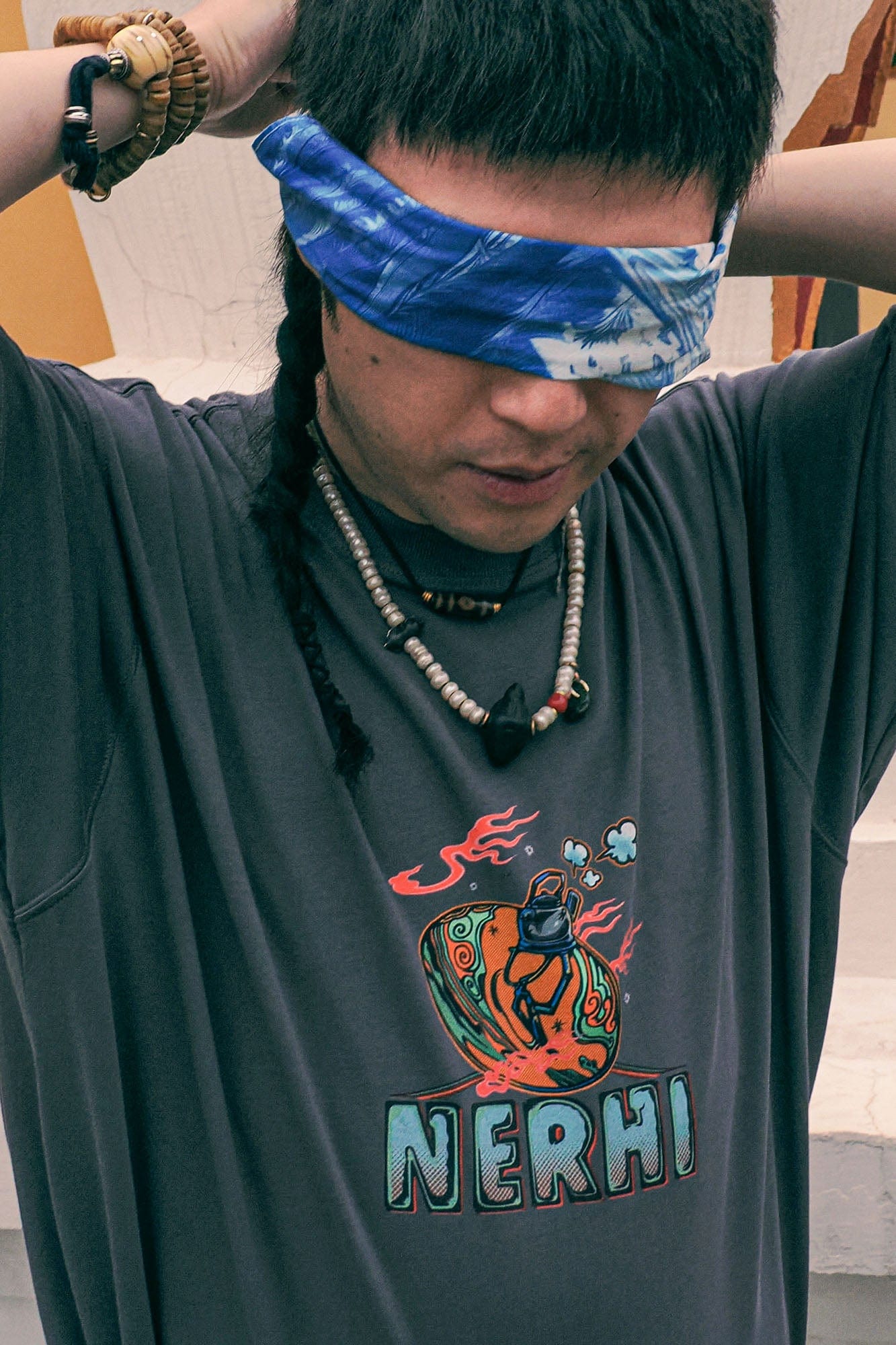 NERHI Meditating Yeti Scenic Graphic Bandana