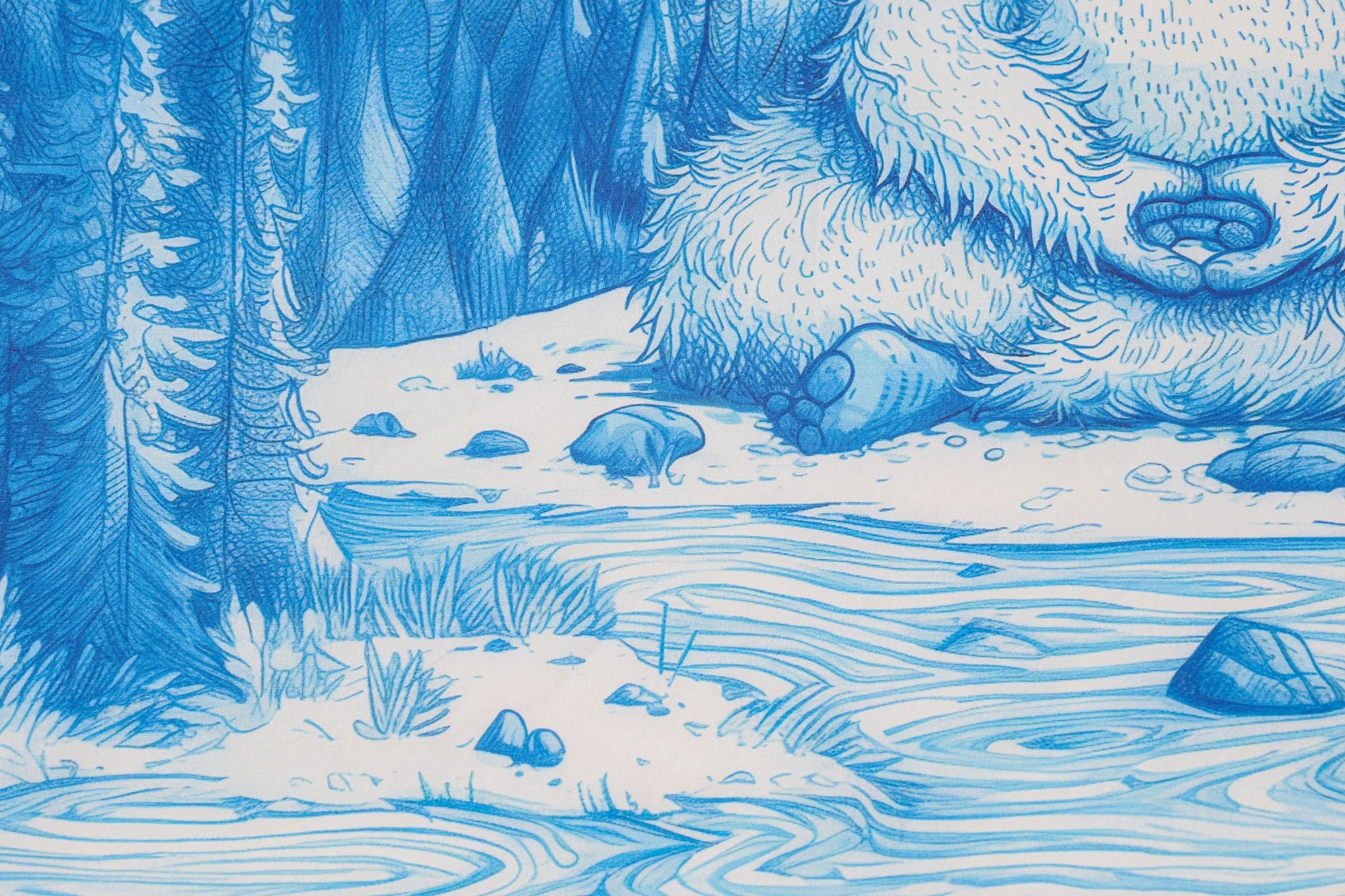 NERHI Meditating Yeti Scenic Graphic Bandana