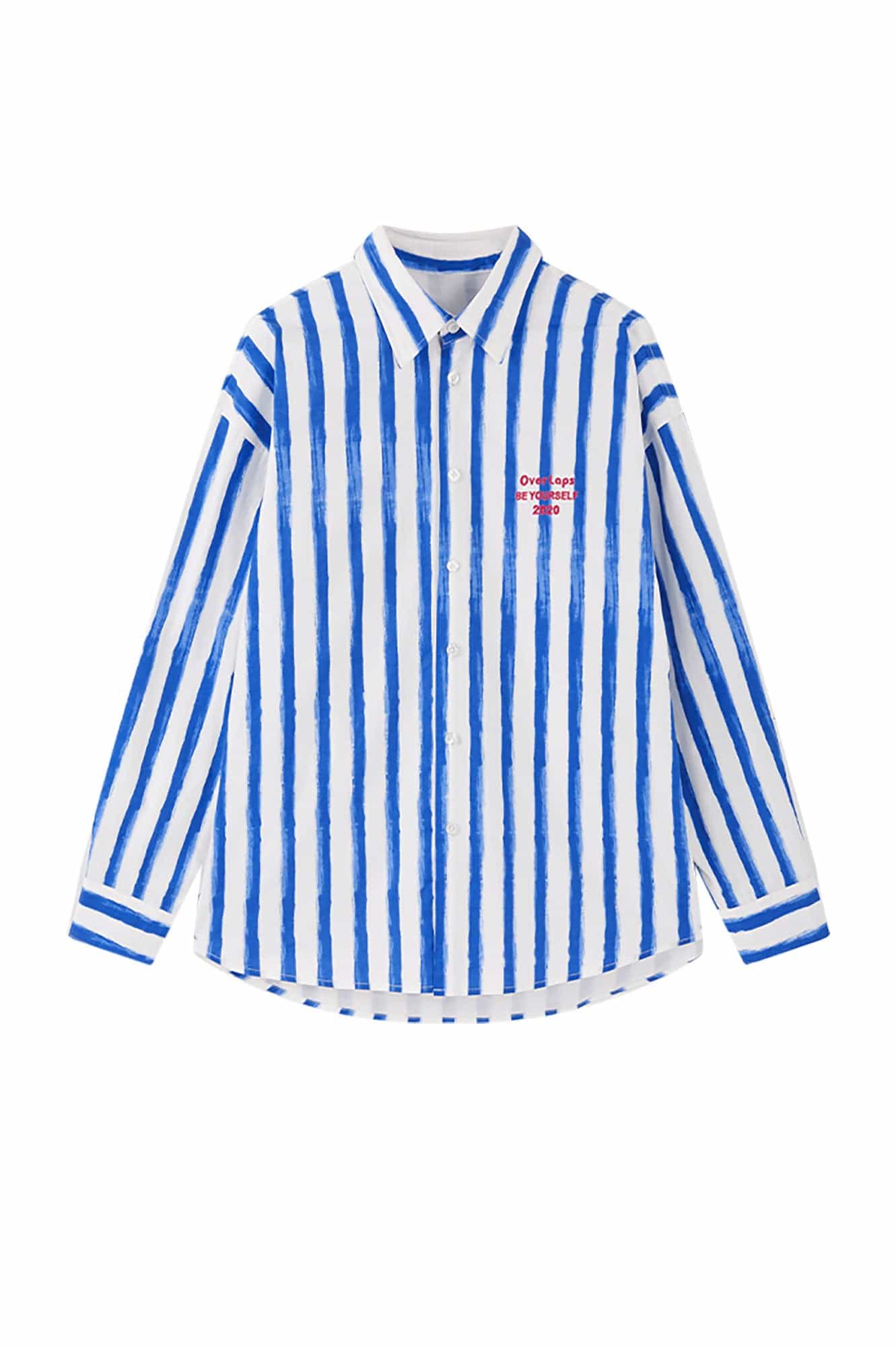 OVERLAPS Brushstroke Stripe Overshirt, premium urban and streetwear designers apparel on PROJECTISR.com, OVERLAPS