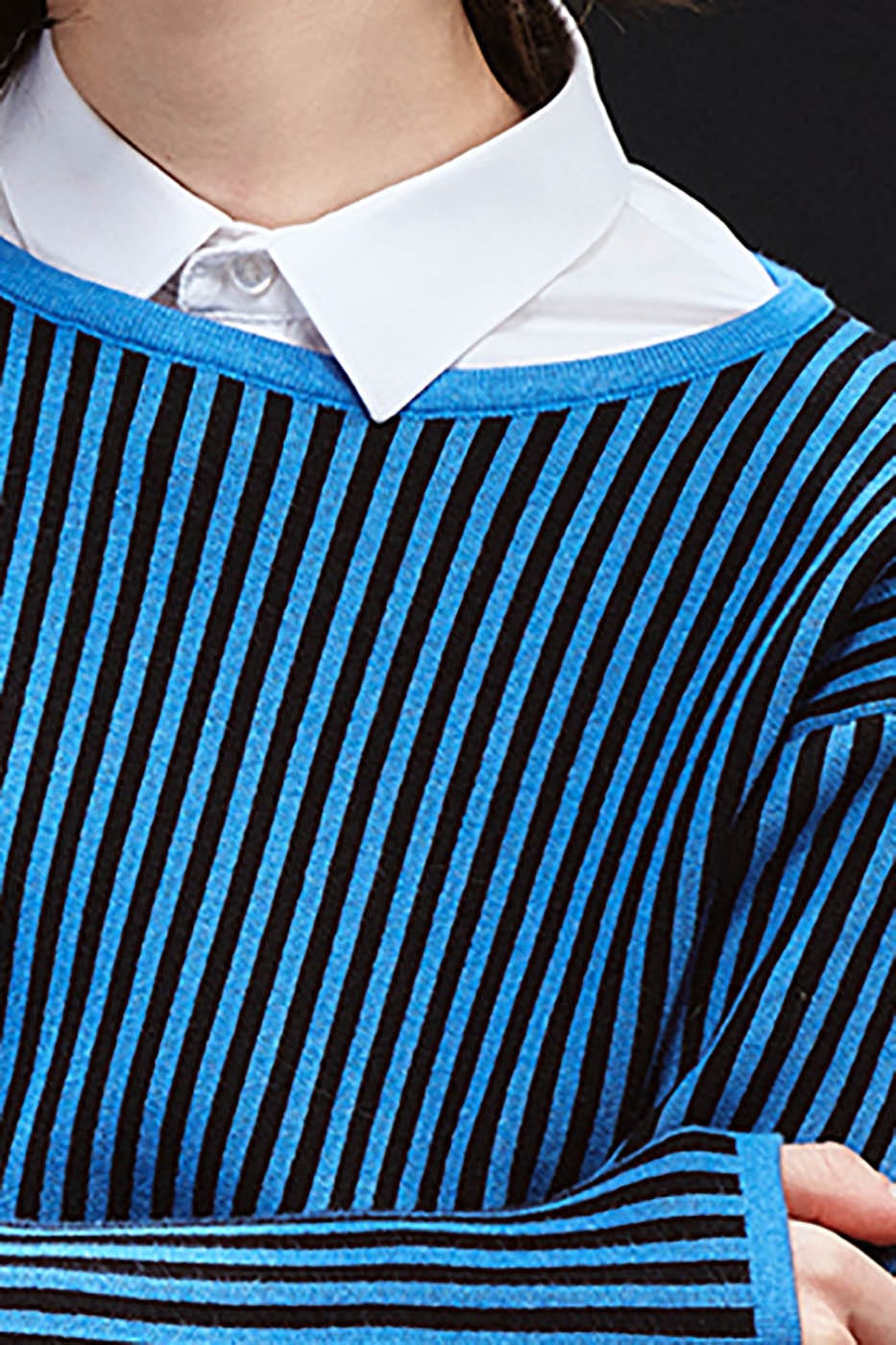 ARTIFICIAL WORLD Essential Striped Knitted L/S Tee, premium urban and streetwear designers apparel on PROJECTISR.com, ARTIFICIAL WORLD