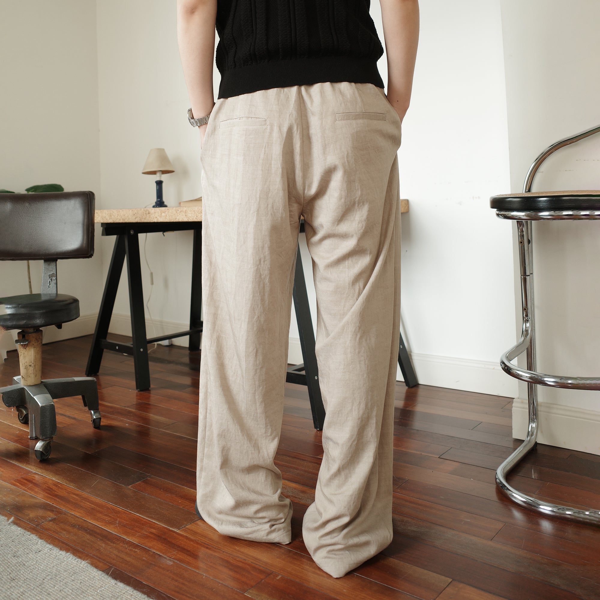 KREATE Acetate Wide-Leg Trousers, premium urban and streetwear designers apparel on PROJECTISR.com, KREATE