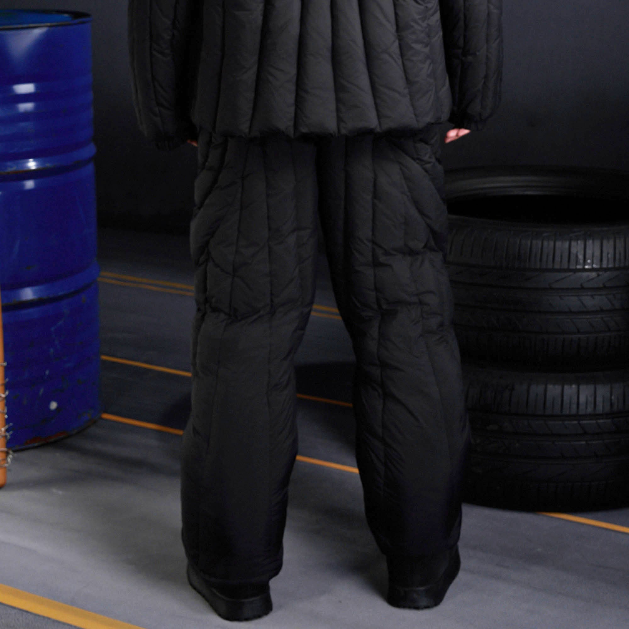 RECOVER ZONE Stitch Quilted Thermal Straight-Leg Pants, premium urban and streetwear designers apparel on PROJECTISR.com, RECOVER ZONE