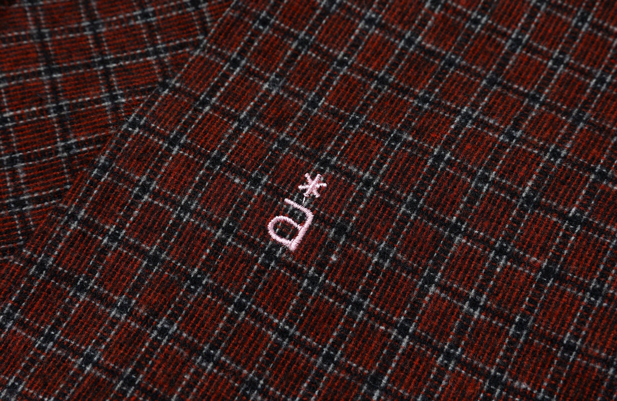 ROARINGWILD A ARCH Plaid Paneled Half-Zip Hooded Jacket