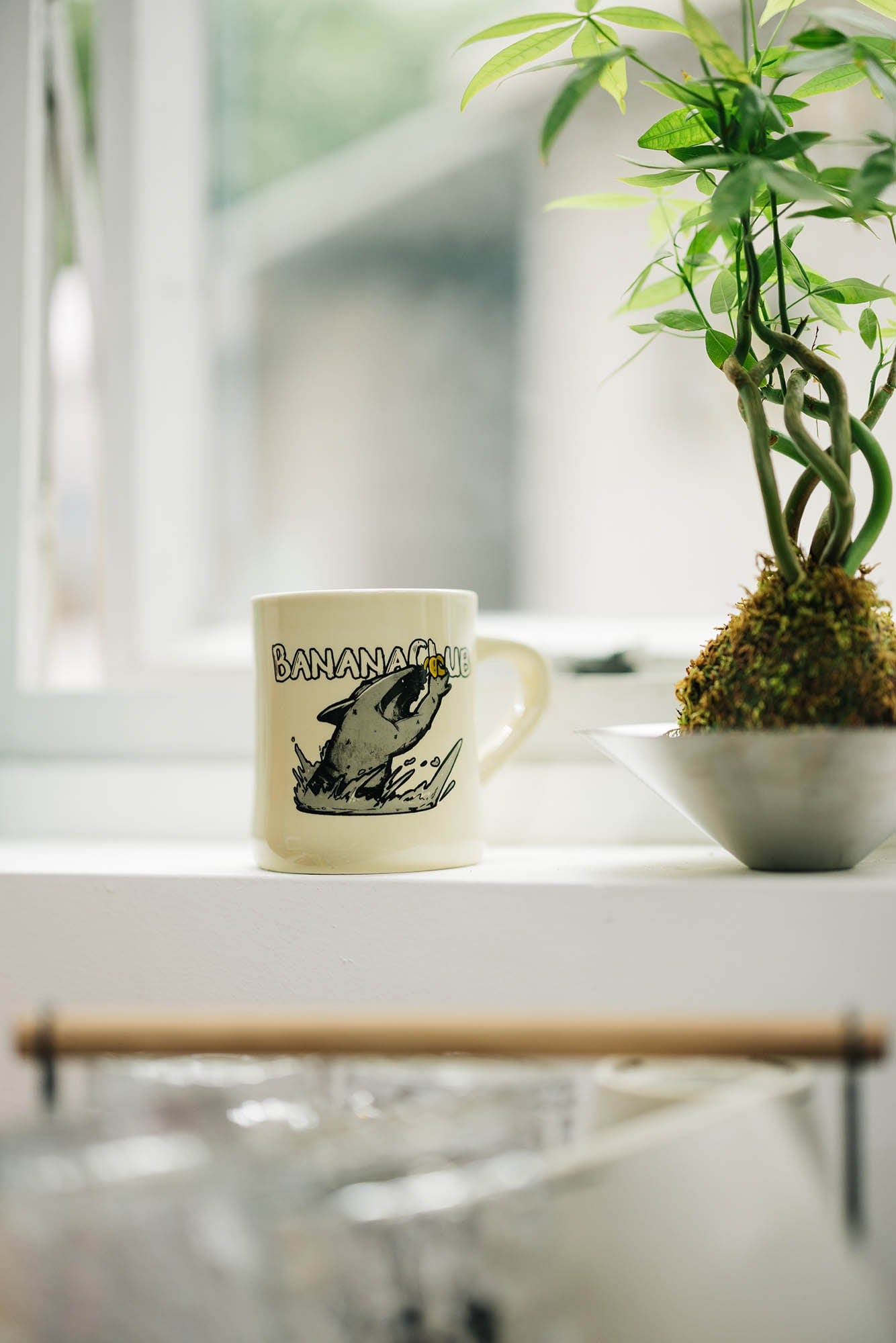BANANA CLUB Shark Mug, premium urban and streetwear designers apparel on PROJECTISR.com, BANANA CLUB