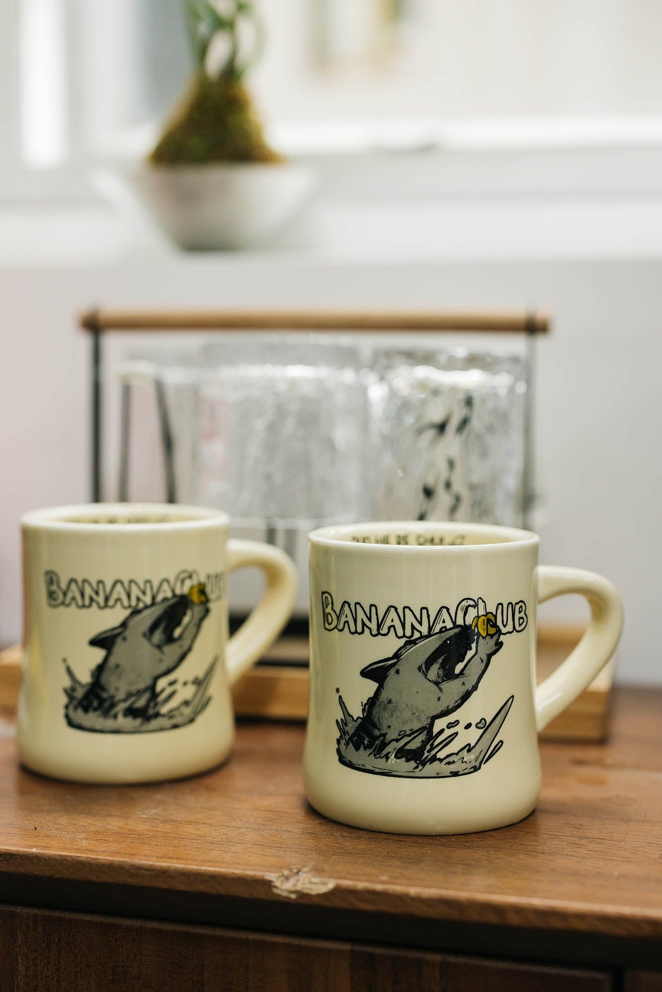 BANANA CLUB Shark Mug, premium urban and streetwear designers apparel on PROJECTISR.com, BANANA CLUB