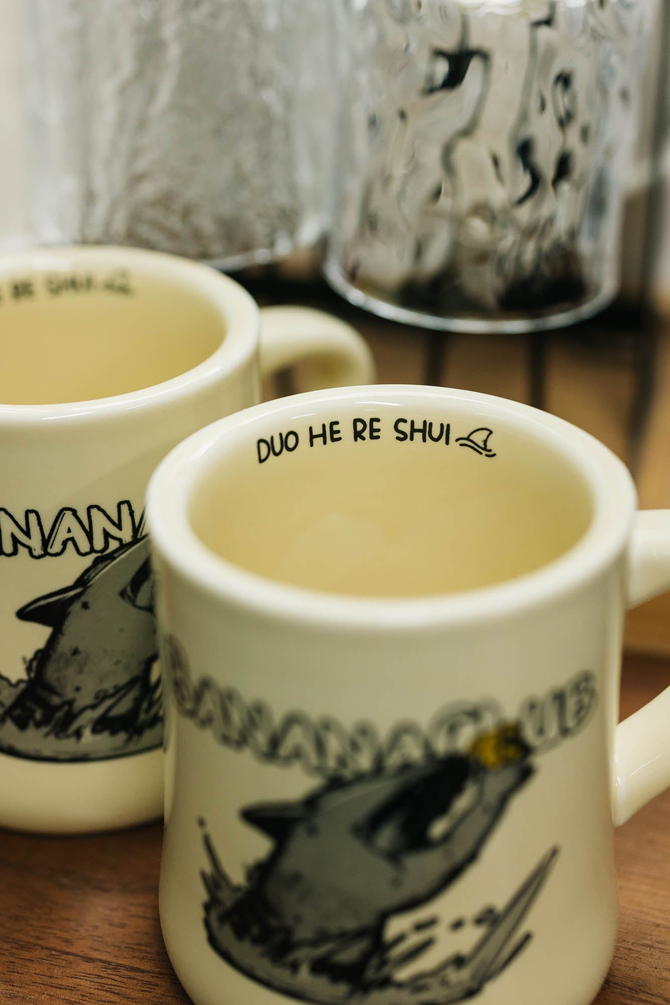 BANANA CLUB Shark Mug, premium urban and streetwear designers apparel on PROJECTISR.com, BANANA CLUB