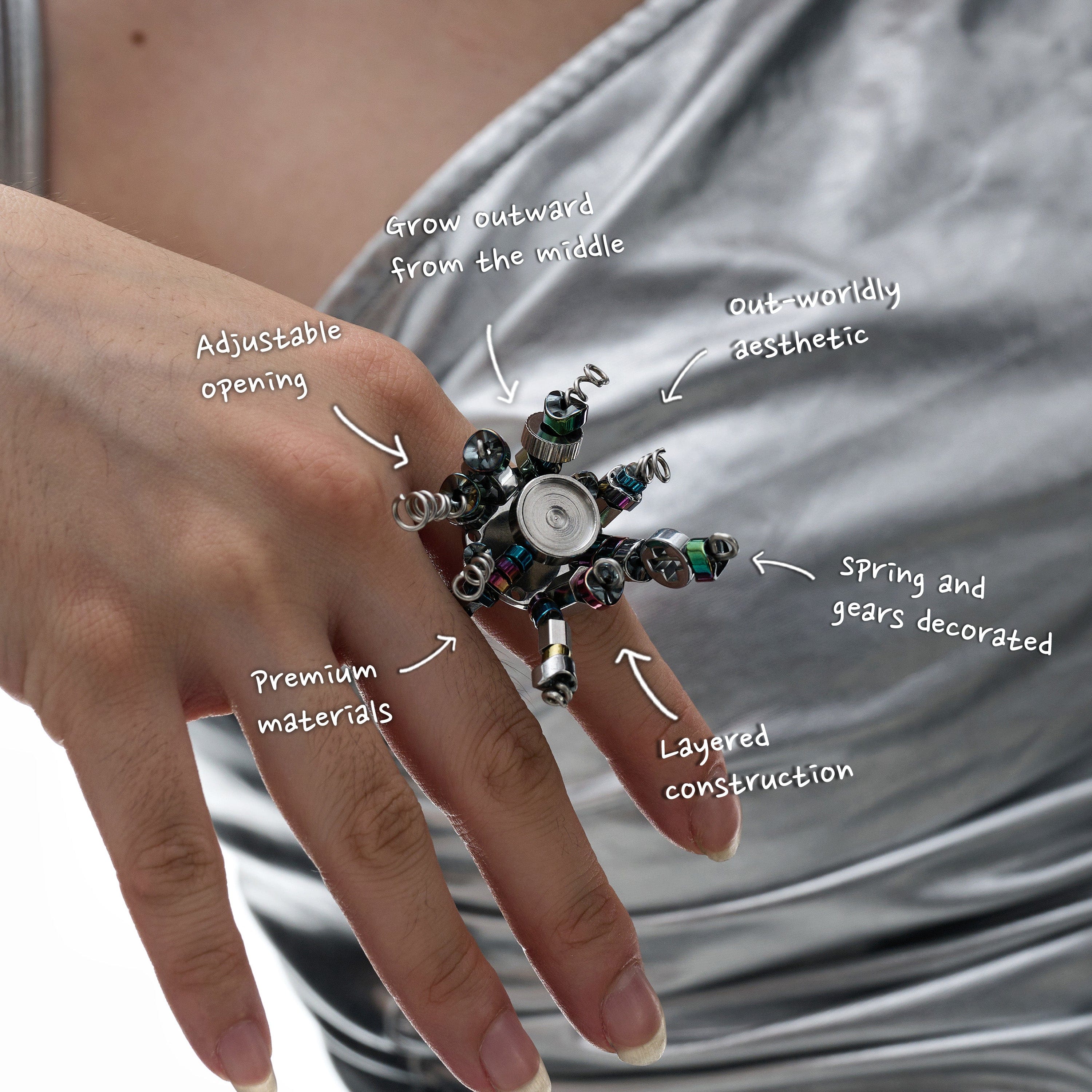 ILLUSORY Doomsday Disco Ring, premium urban and streetwear designers apparel on PROJECTISR.com, ILLUSORY