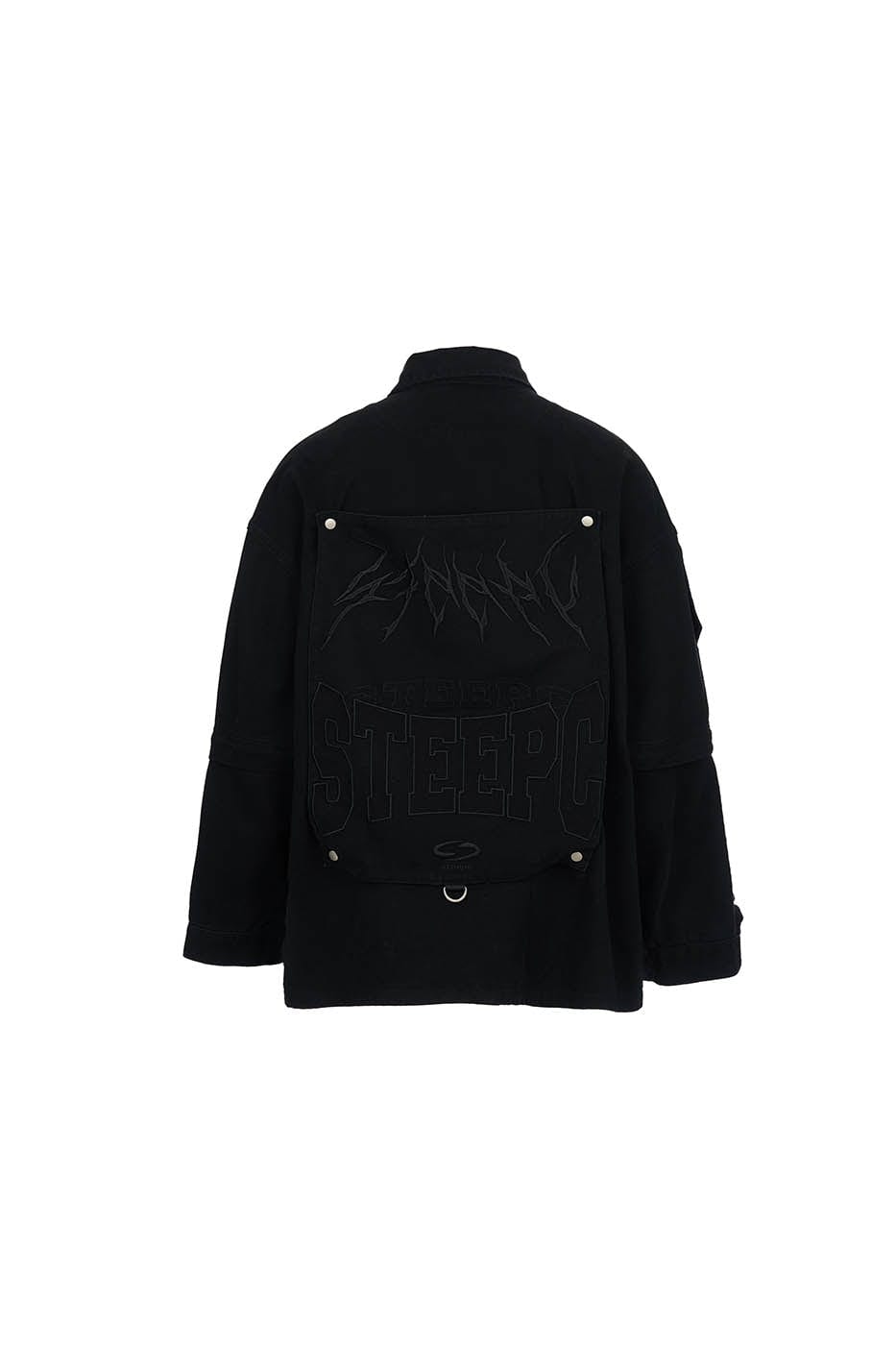 STEEPC Detachable Sleeves Embroidered Jacket, premium urban and streetwear designers apparel on PROJECTISR.com, STEEPC