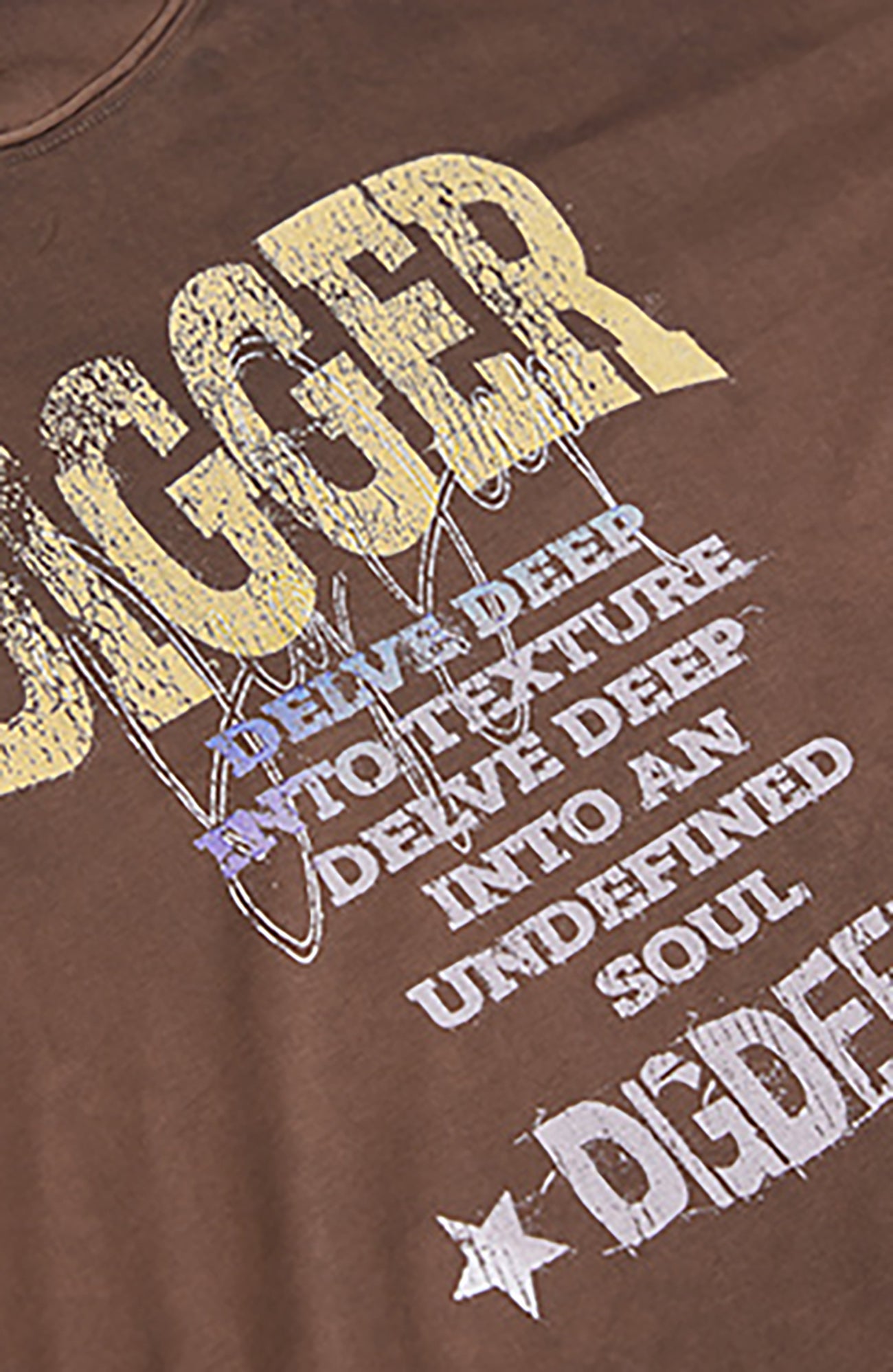 RELABEL Distressed Graphic Long-Sleeve Tee