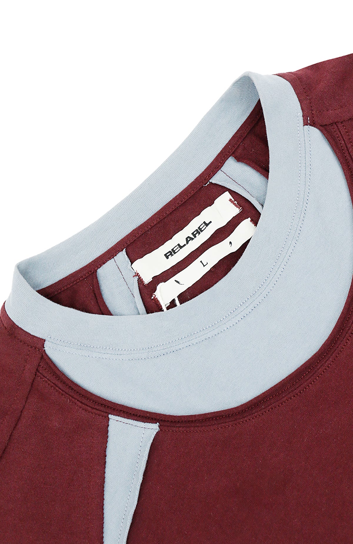 RELABEL Deconstructed Multi-Collar Long-Sleeve Tee