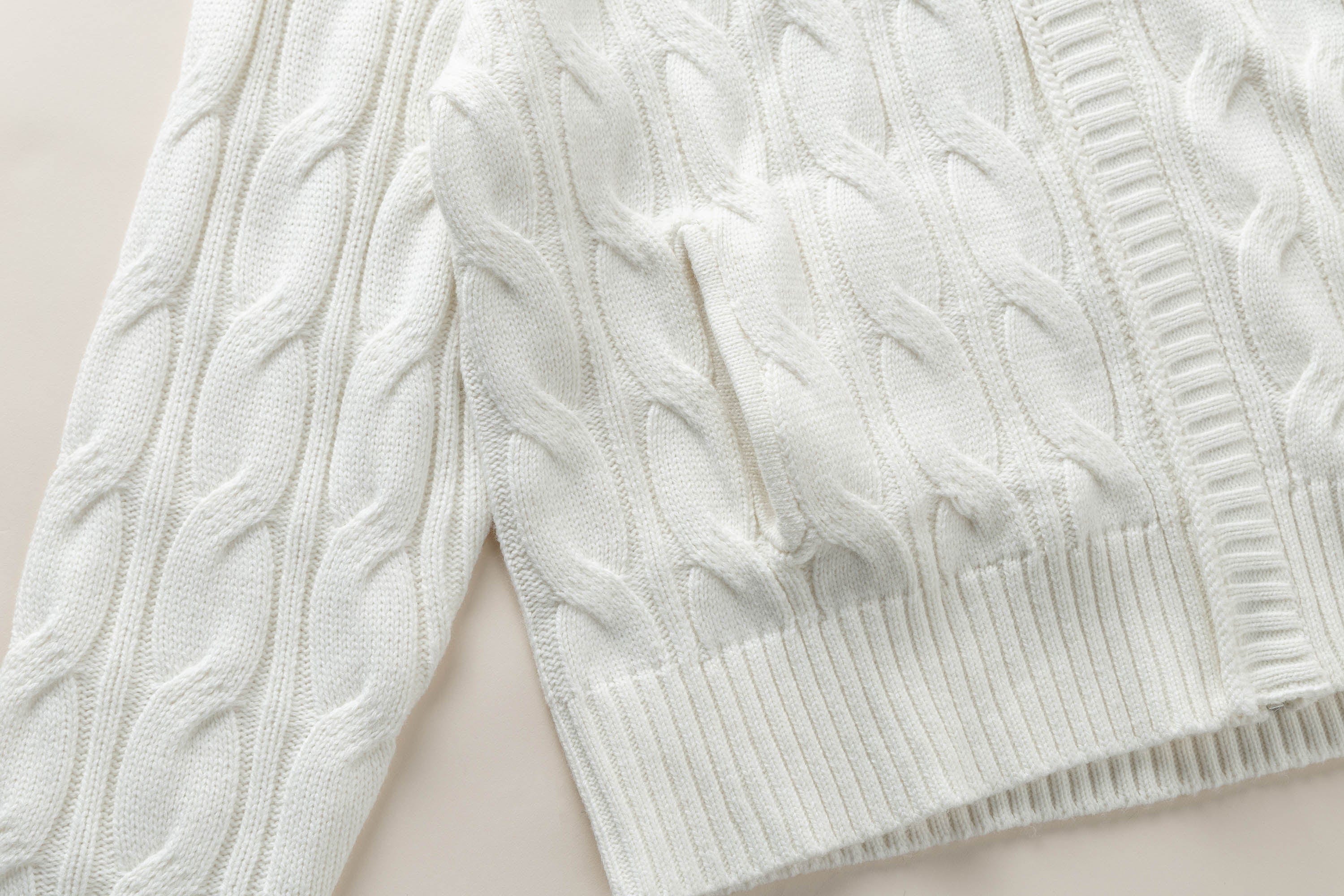 OPICLOTH Cable-Knit Zip-Up Hooded Cardigan, premium urban and streetwear designers apparel on PROJECTISR.com, OPICLOTH