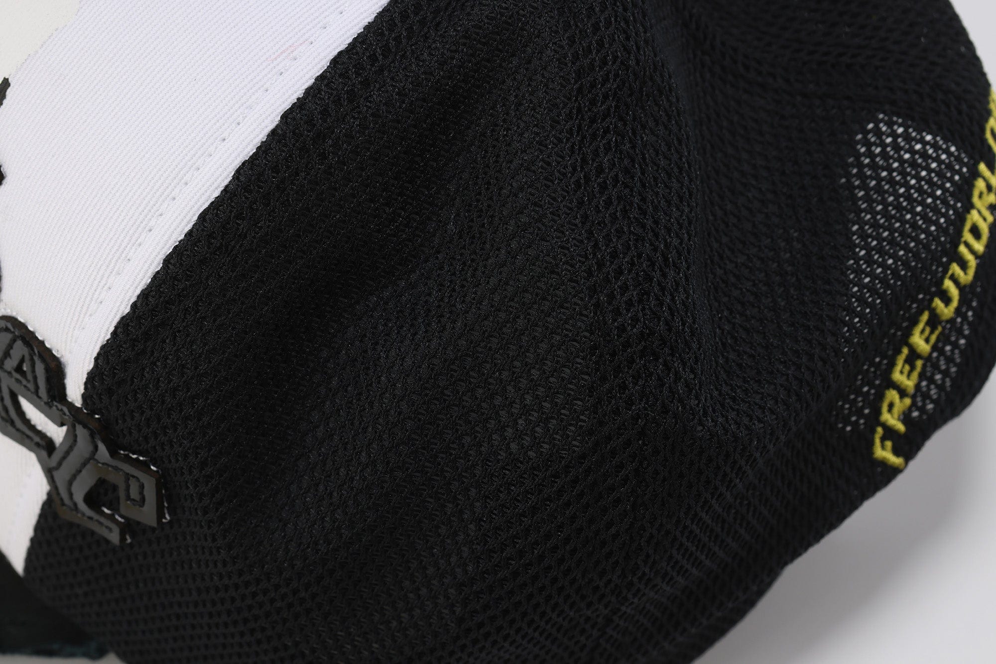 FVVO Panda Patchwork Frayed Mesh Cap, premium urban and streetwear designers apparel on PROJECTISR.com, FVVO