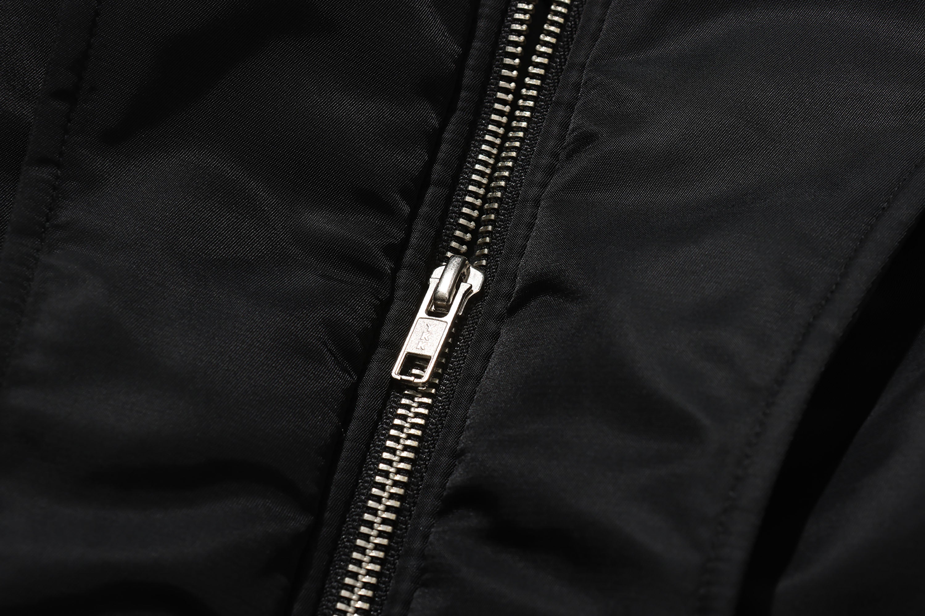 EGOFETCH Ruched Cropped Bomber Jacket