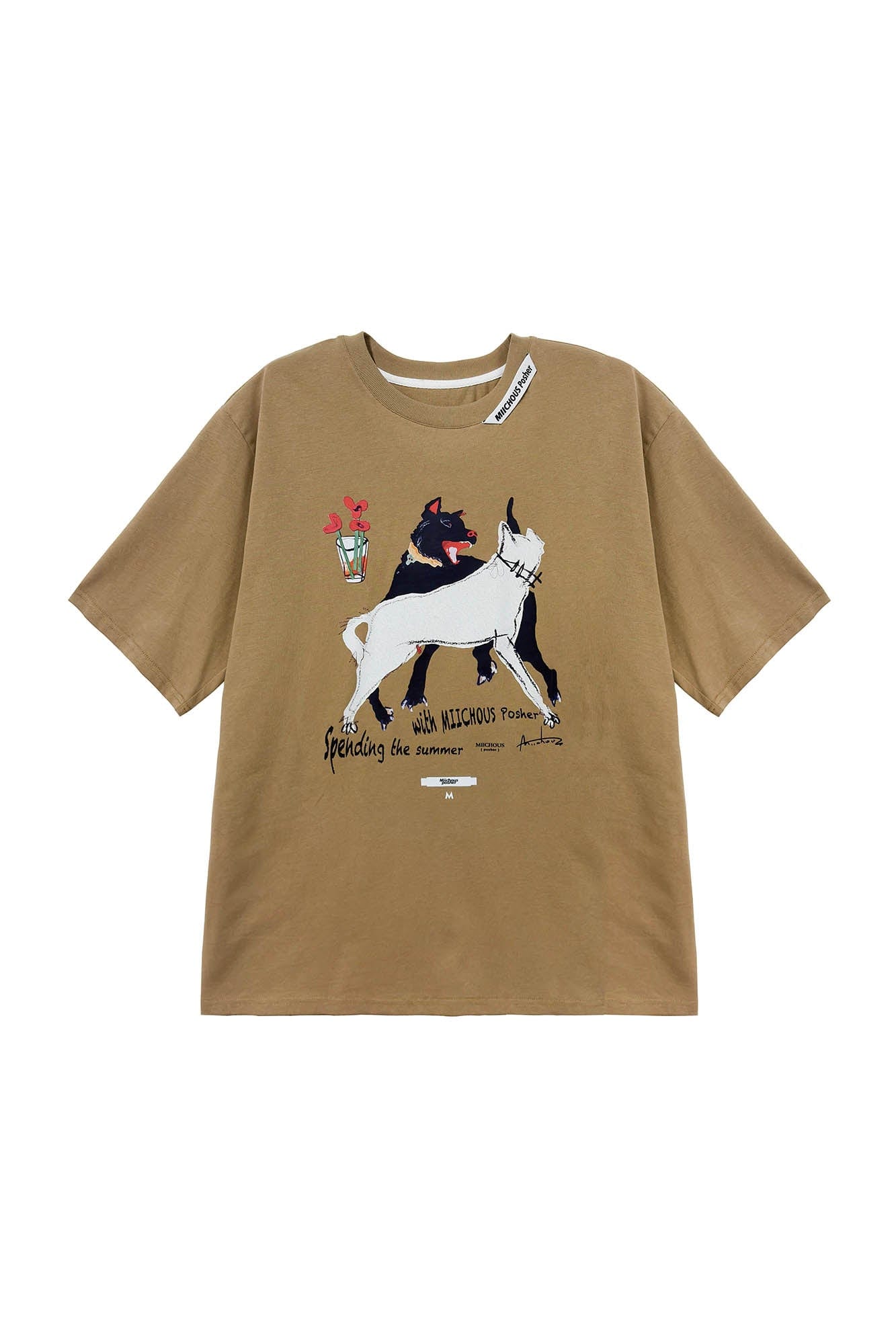MIICHOUS Dancing Dogs Graphic T-Shirt, premium urban and streetwear designers apparel on PROJECTISR.com, Miichous