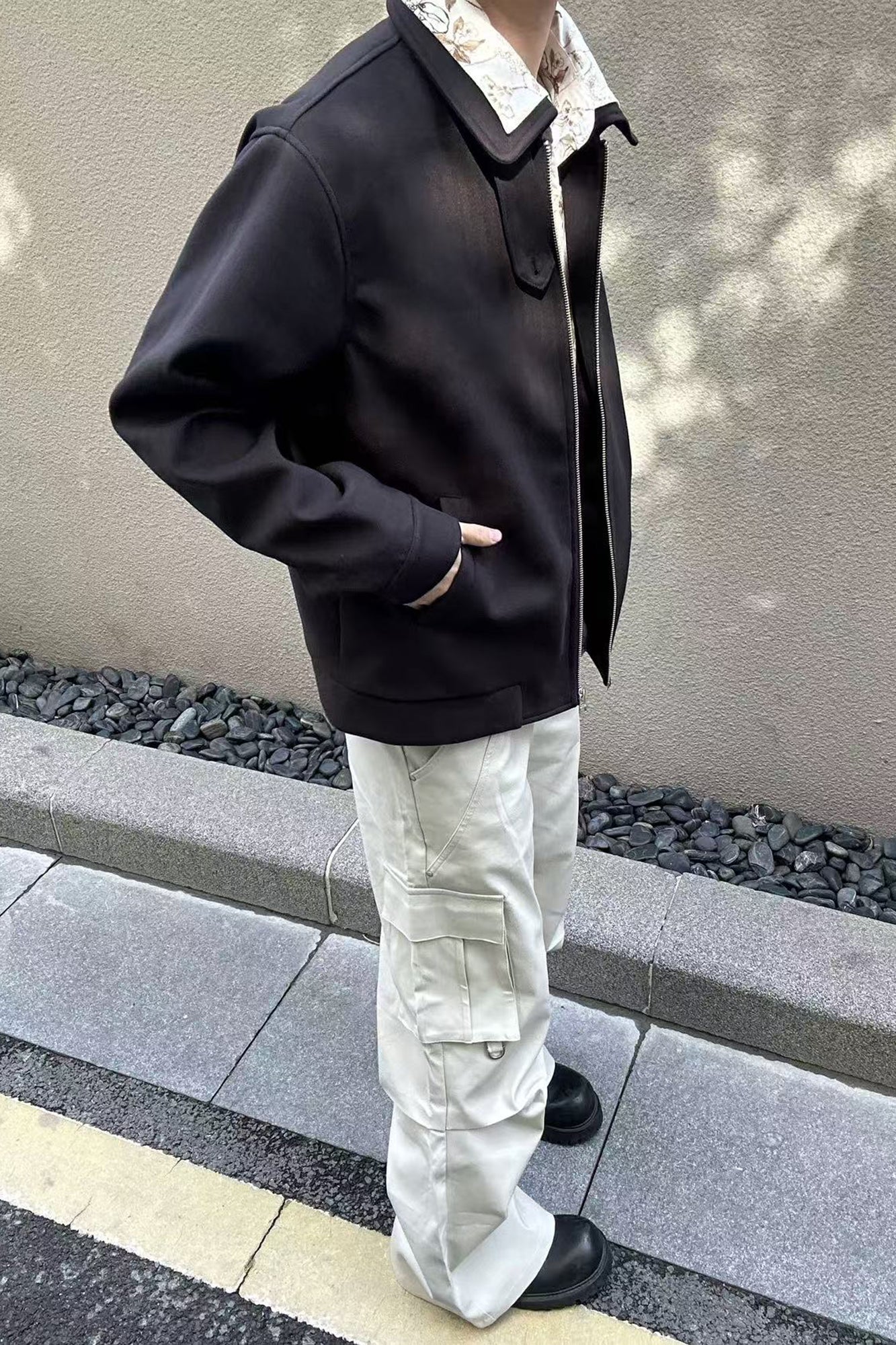 OKAYTHXBYE Double-Layer Floral Zip Jacket, premium urban and streetwear designers apparel on PROJECTISR.com, OKAYTHXBYE
