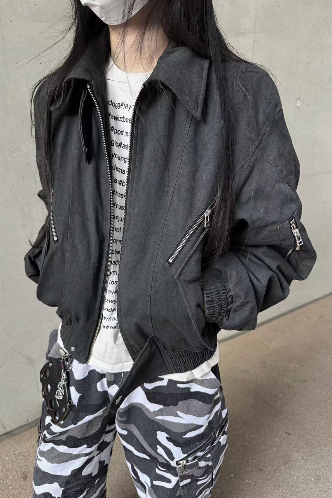 OKAYTHXBYE 3M Thinsulate Padded Multi-Zip Bomber Jacket, premium urban and streetwear designers apparel on PROJECTISR.com, OKAYTHXBYE