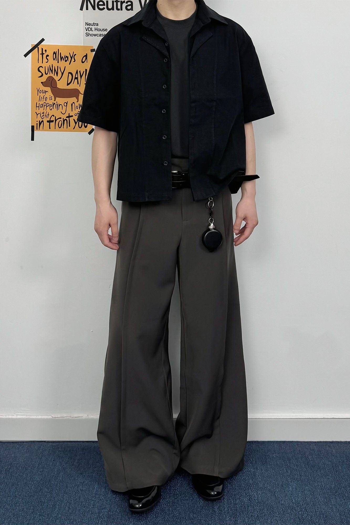 OKAYTHXBYE Faux-Layer Stitch Half Shirt, premium urban and streetwear designers apparel on PROJECTISR.com, OKAYTHXBYE