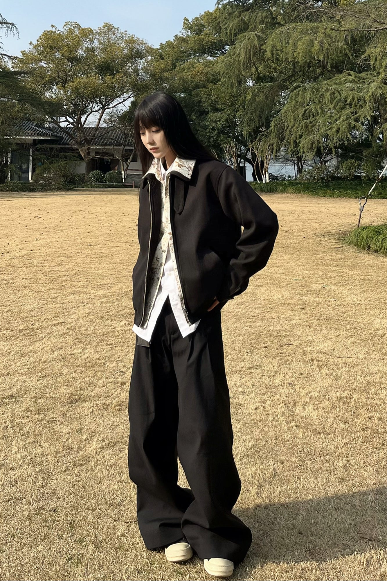 OKAYTHXBYE Double-Layer Floral Zip Jacket, premium urban and streetwear designers apparel on PROJECTISR.com, OKAYTHXBYE