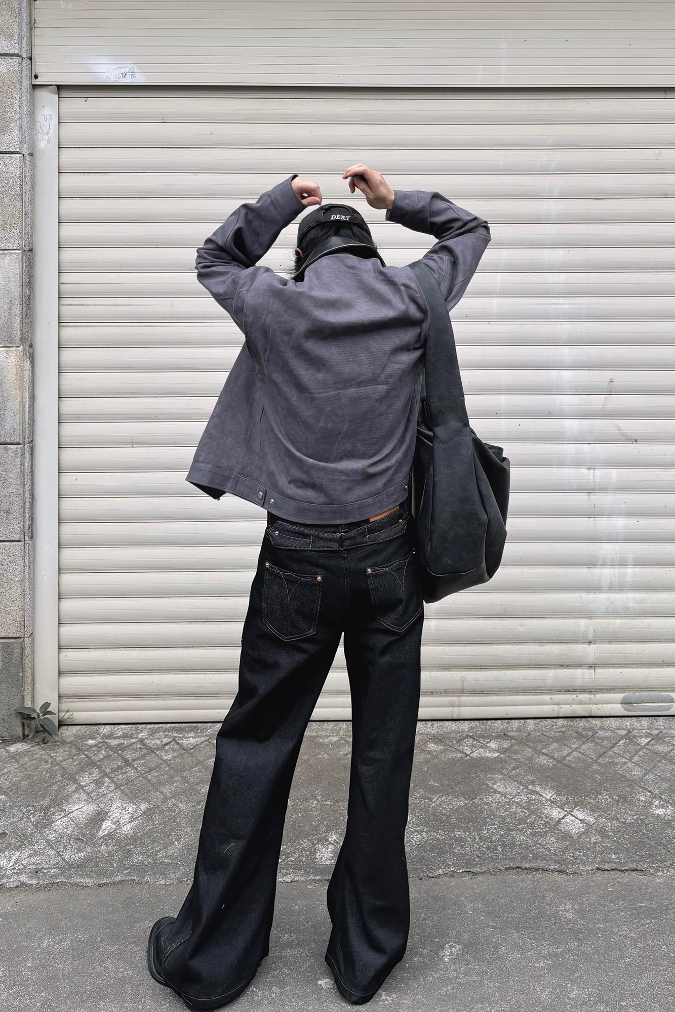 OKAYTHXBYE Essential Contrast Collar Washed Jacket, premium urban and streetwear designers apparel on PROJECTISR.com, OKAYTHXBYE