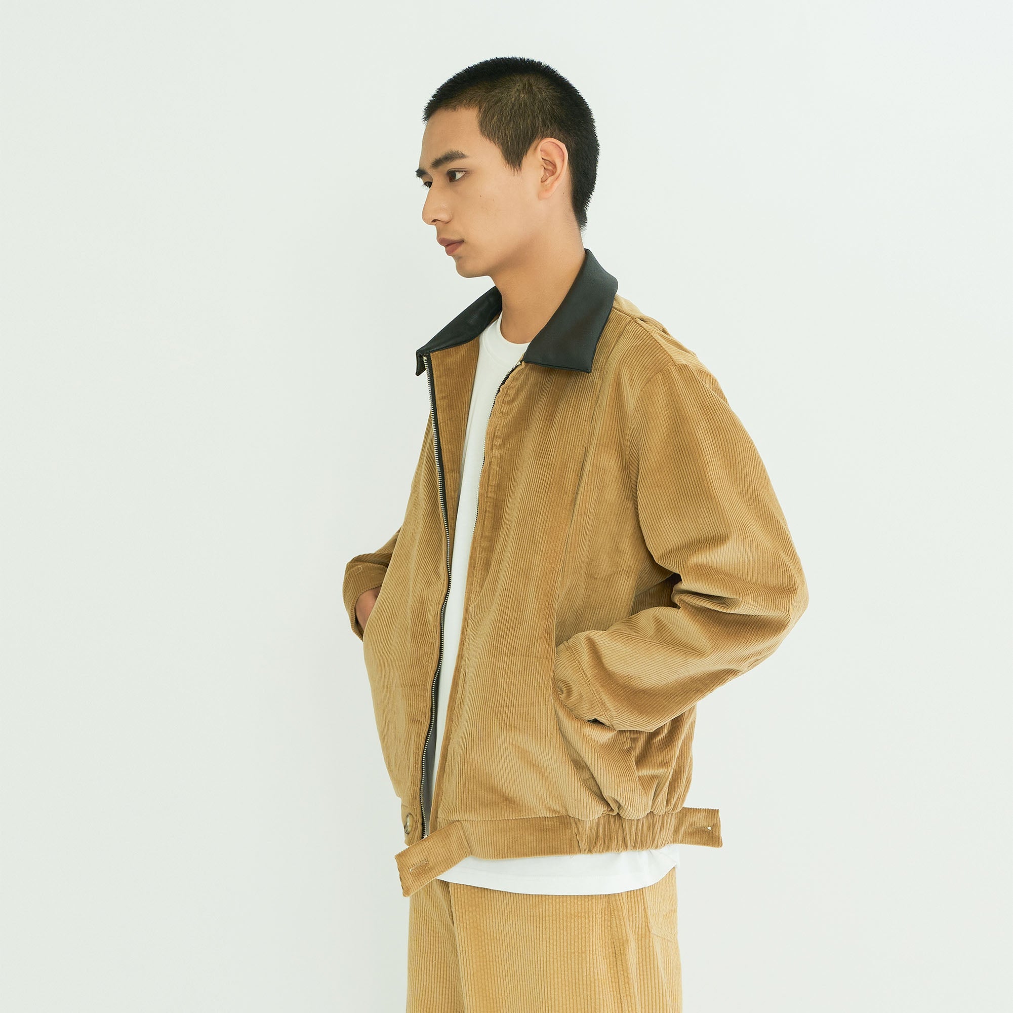 WIID Contrast Collar Corduroy Jacket, premium urban and streetwear designers apparel on PROJECTISR.com, WIID