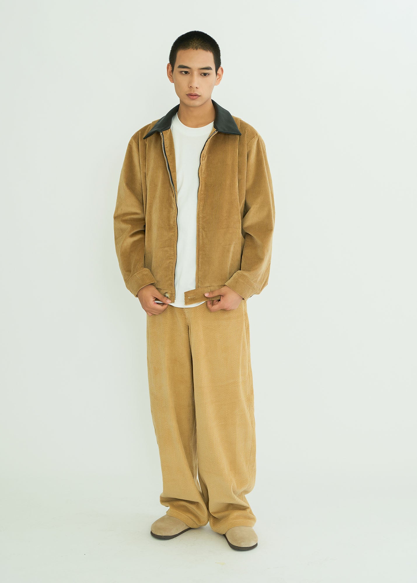 WIID Contrast Collar Corduroy Jacket, premium urban and streetwear designers apparel on PROJECTISR.com, WIID