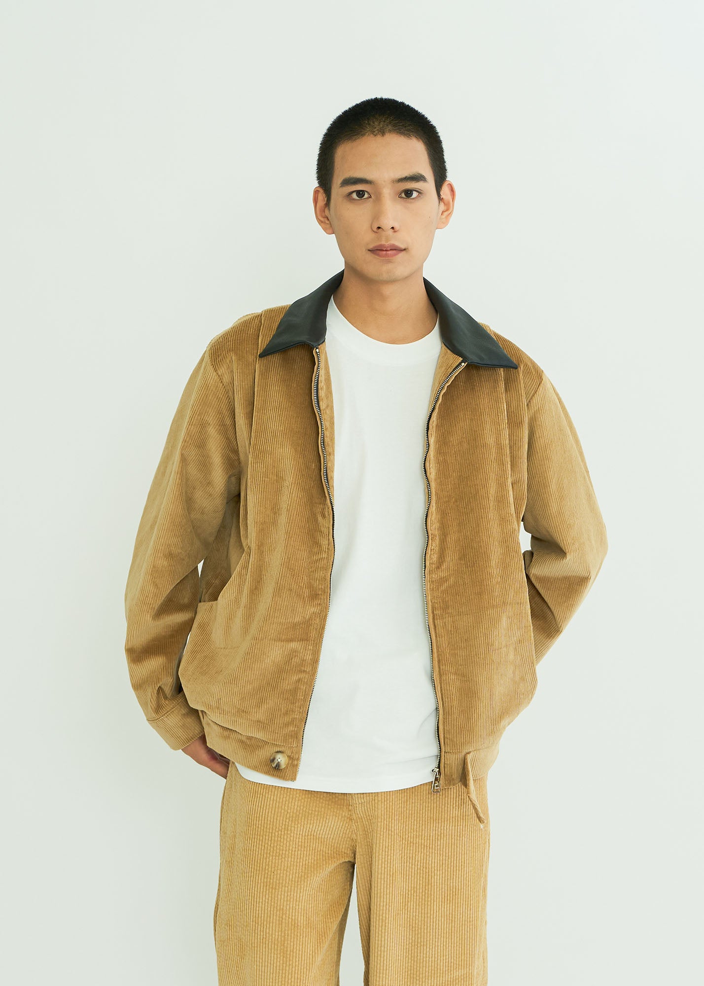 WIID Contrast Collar Corduroy Jacket, premium urban and streetwear designers apparel on PROJECTISR.com, WIID