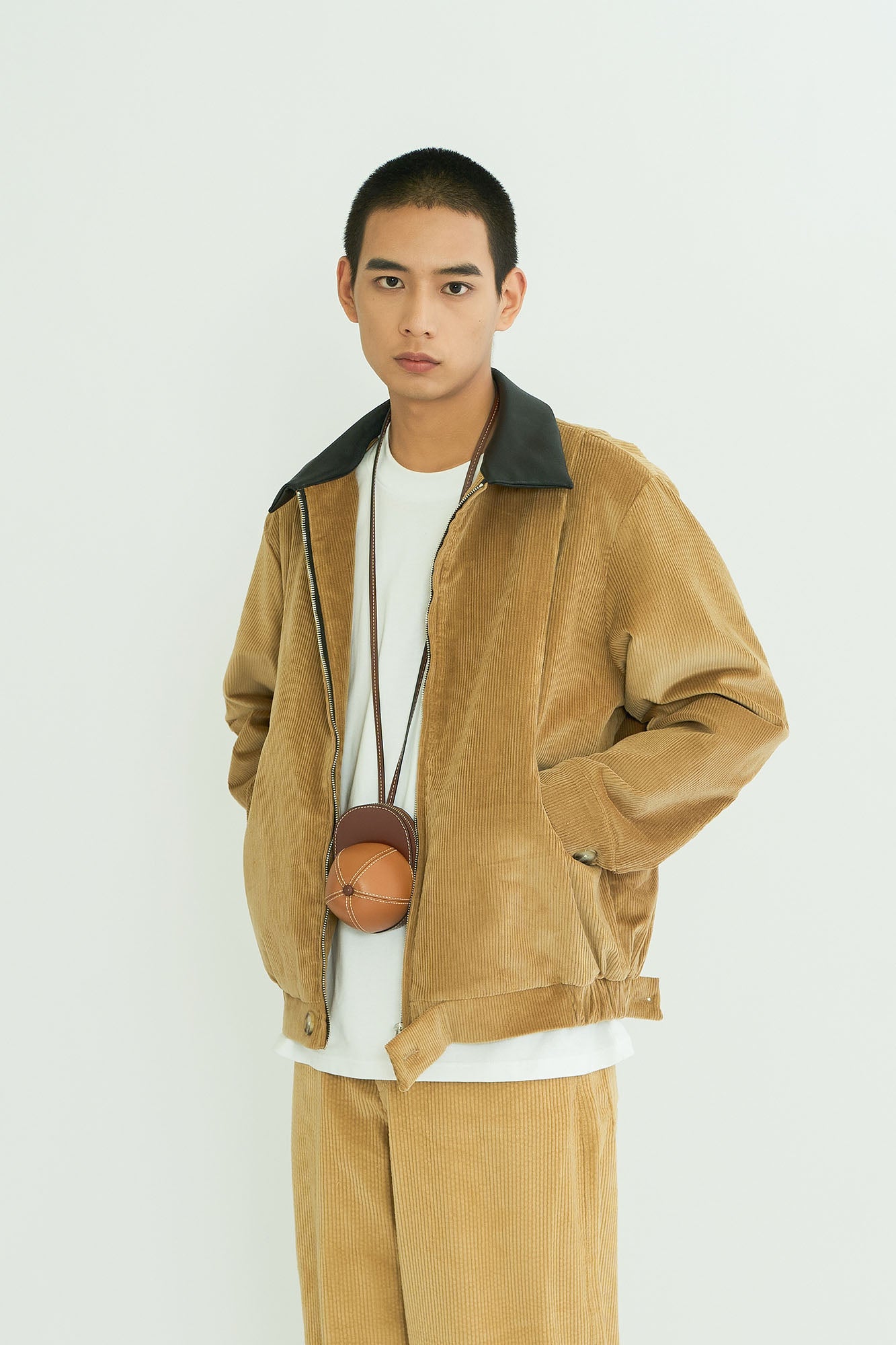 WIID Contrast Collar Corduroy Jacket, premium urban and streetwear designers apparel on PROJECTISR.com, WIID