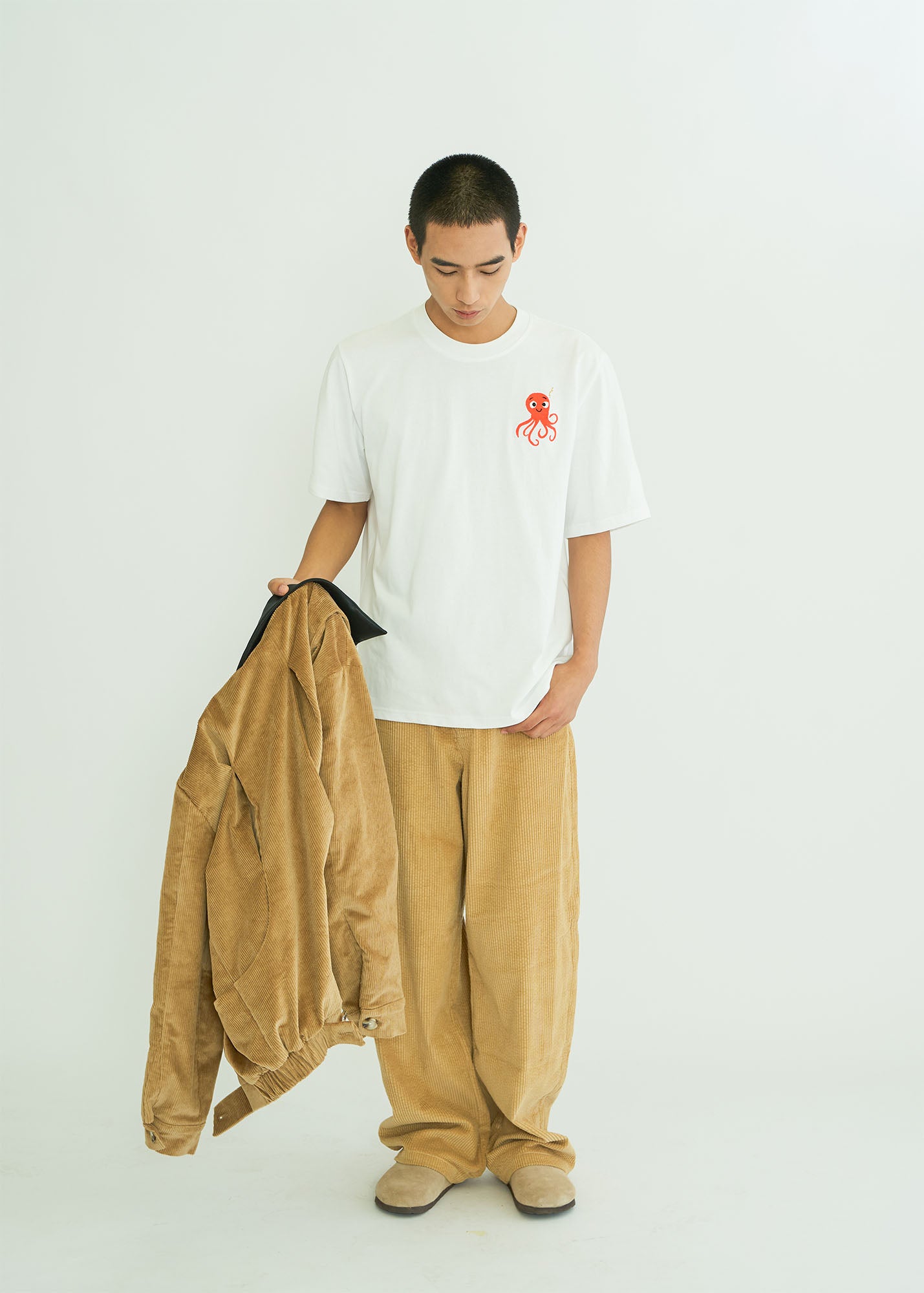 WIID Contrast Collar Corduroy Jacket, premium urban and streetwear designers apparel on PROJECTISR.com, WIID