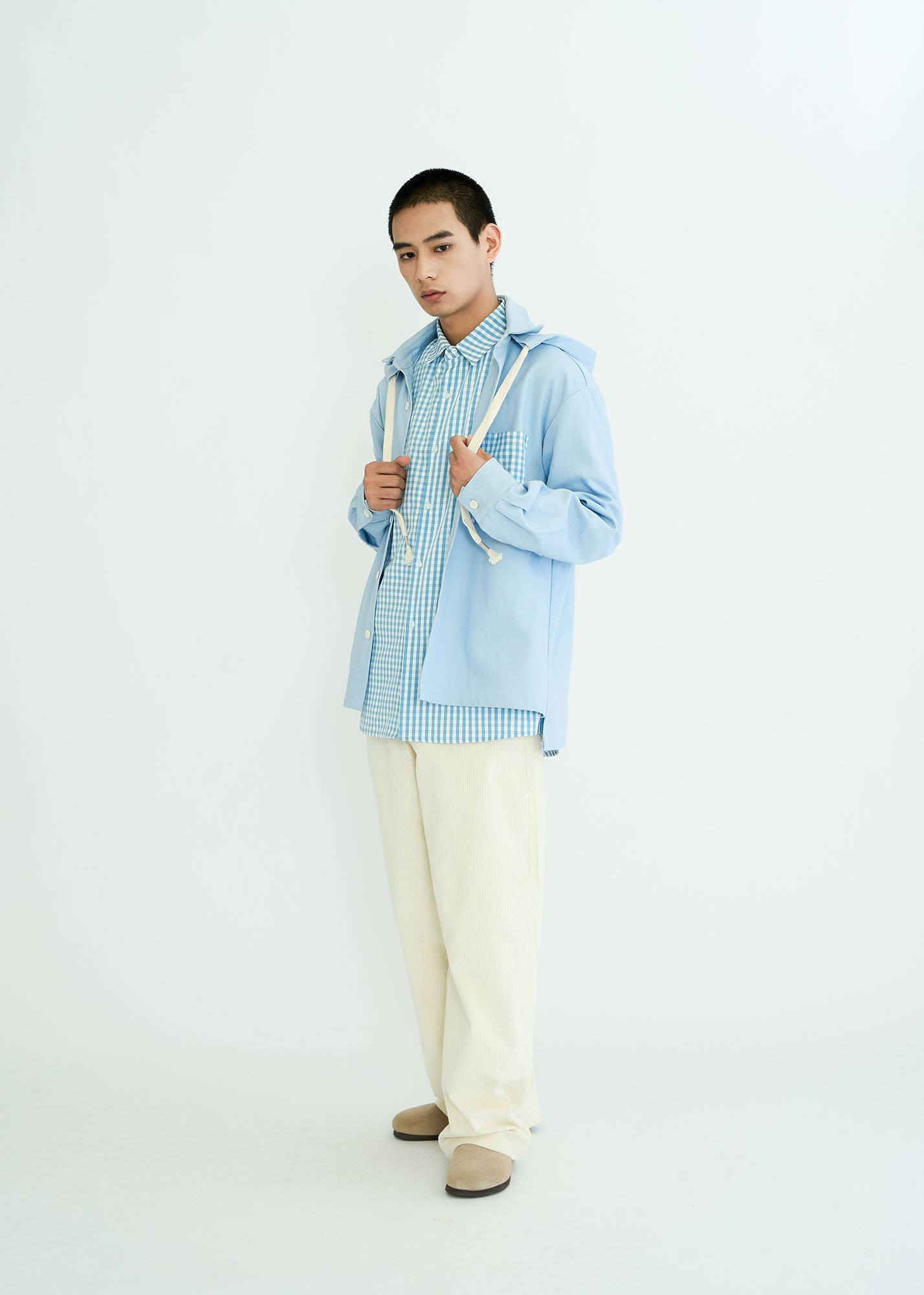 WIID Checks Pocket Hooded Shirt, premium urban and streetwear designers apparel on PROJECTISR.com, WIID