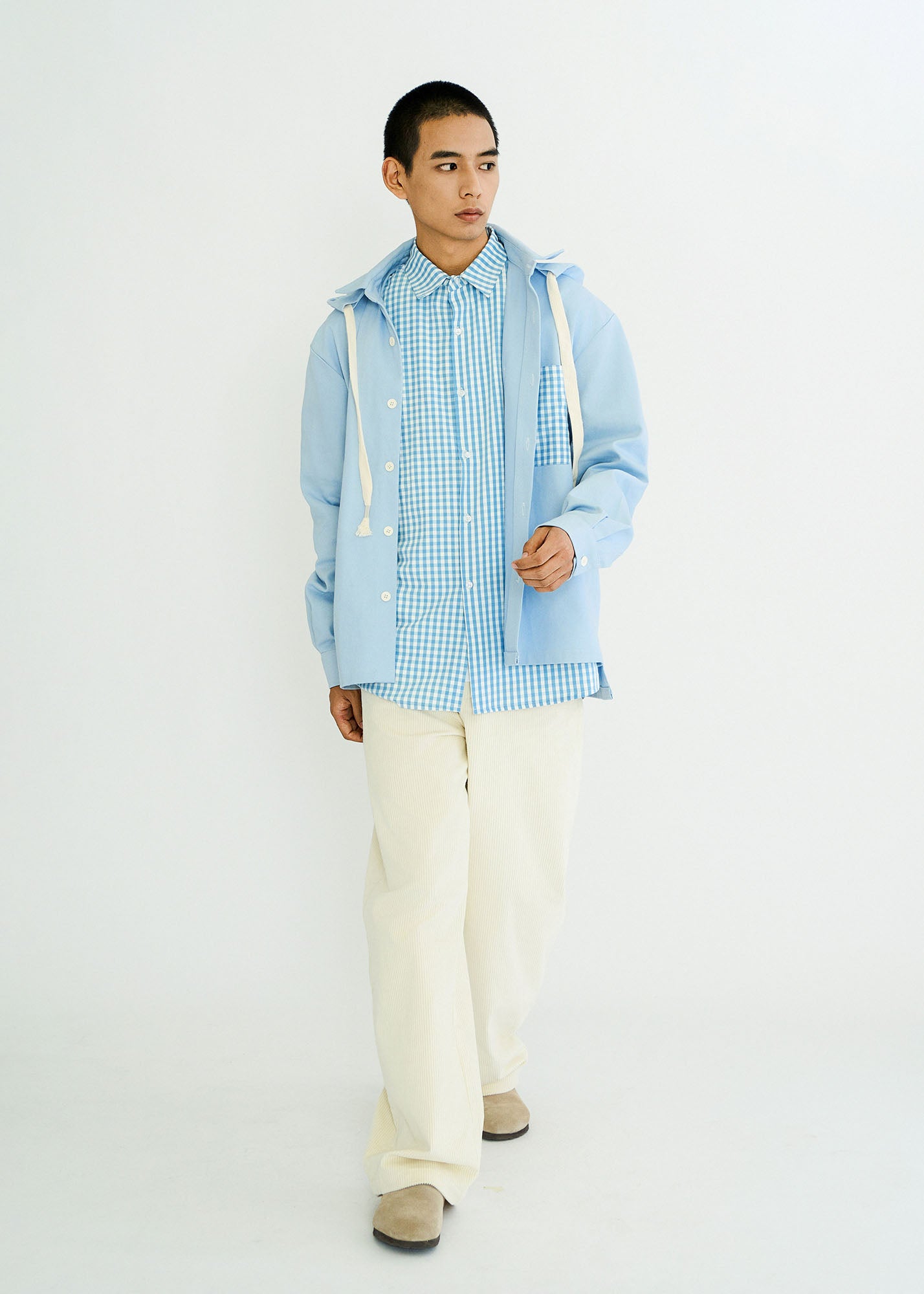 WIID Checks Pocket Hooded Shirt, premium urban and streetwear designers apparel on PROJECTISR.com, WIID