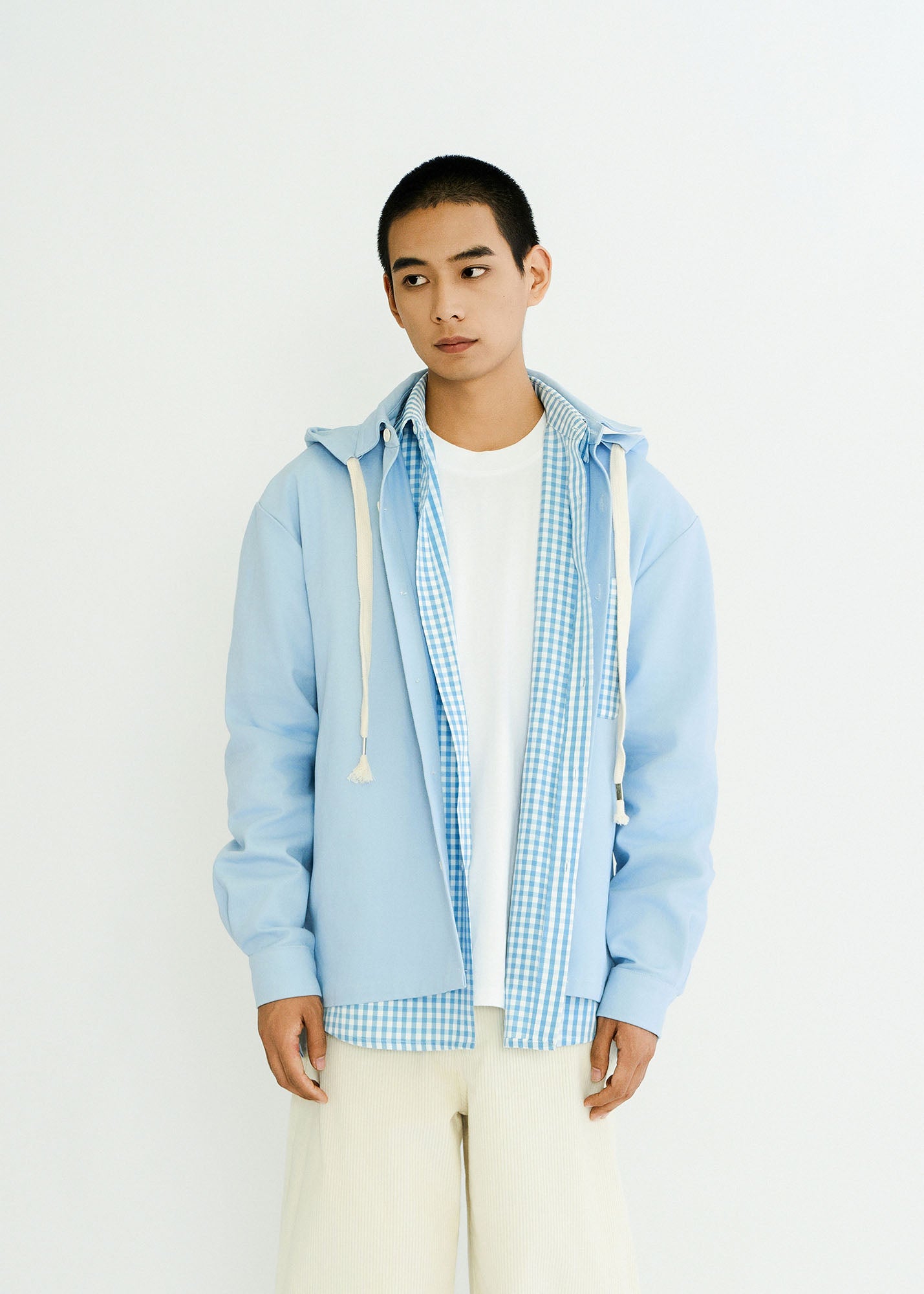 WIID Checks Pocket Hooded Shirt, premium urban and streetwear designers apparel on PROJECTISR.com, WIID