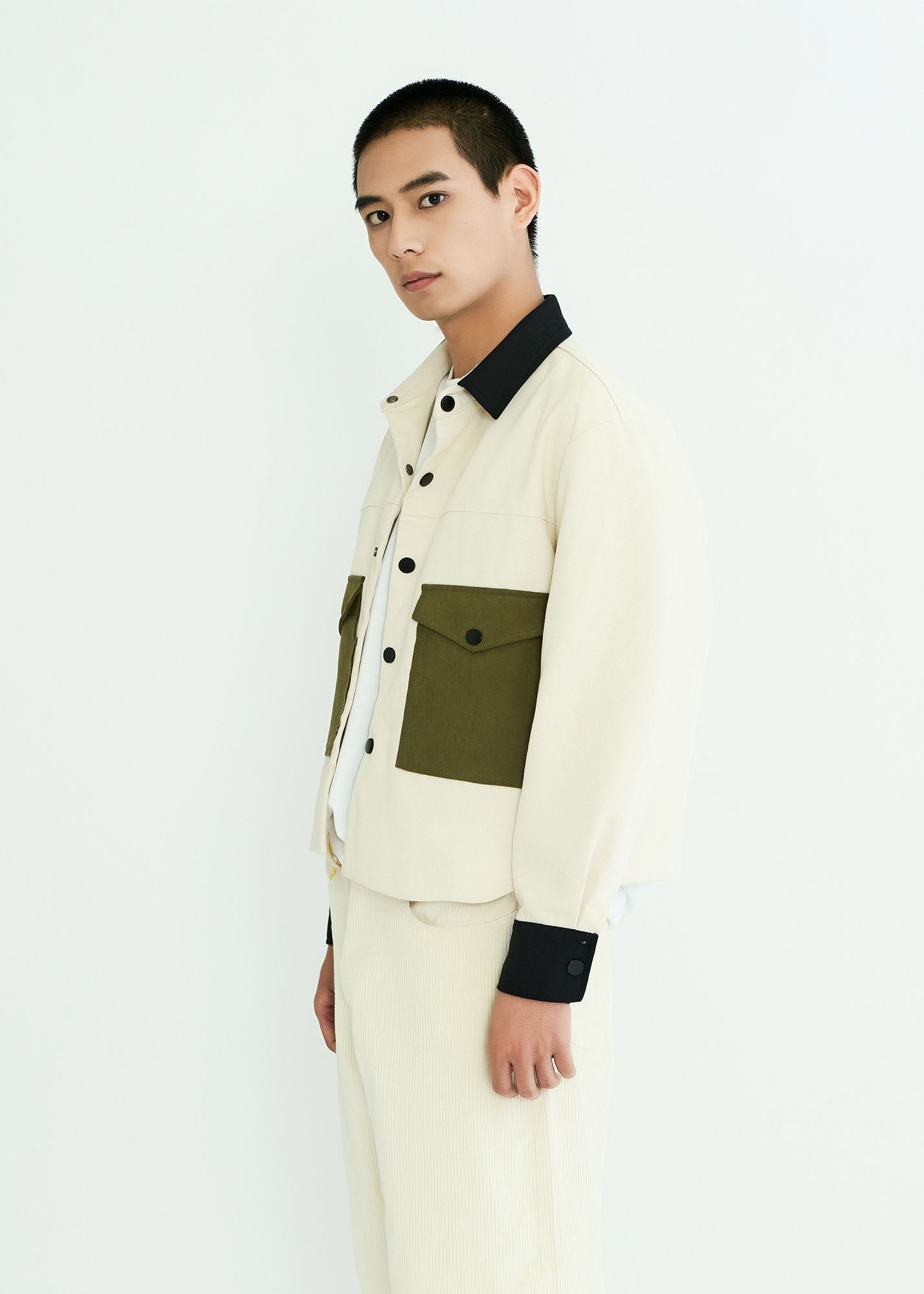 WIID Contrast Utility Pocket Barn Jacket, premium urban and streetwear designers apparel on PROJECTISR.com, WIID
