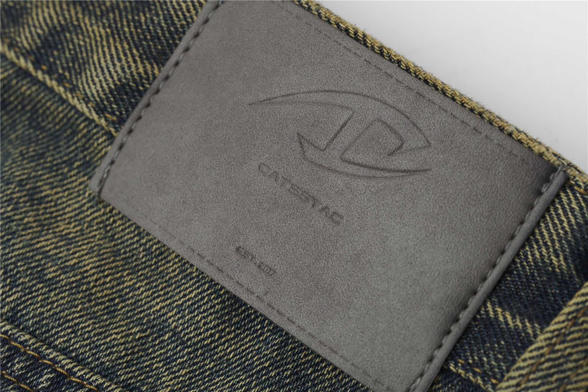 CATSSTAC Dirty Wash Paneled Wide-Leg Jeans, premium urban and streetwear designers apparel on PROJECTISR.com, CATSSTAC