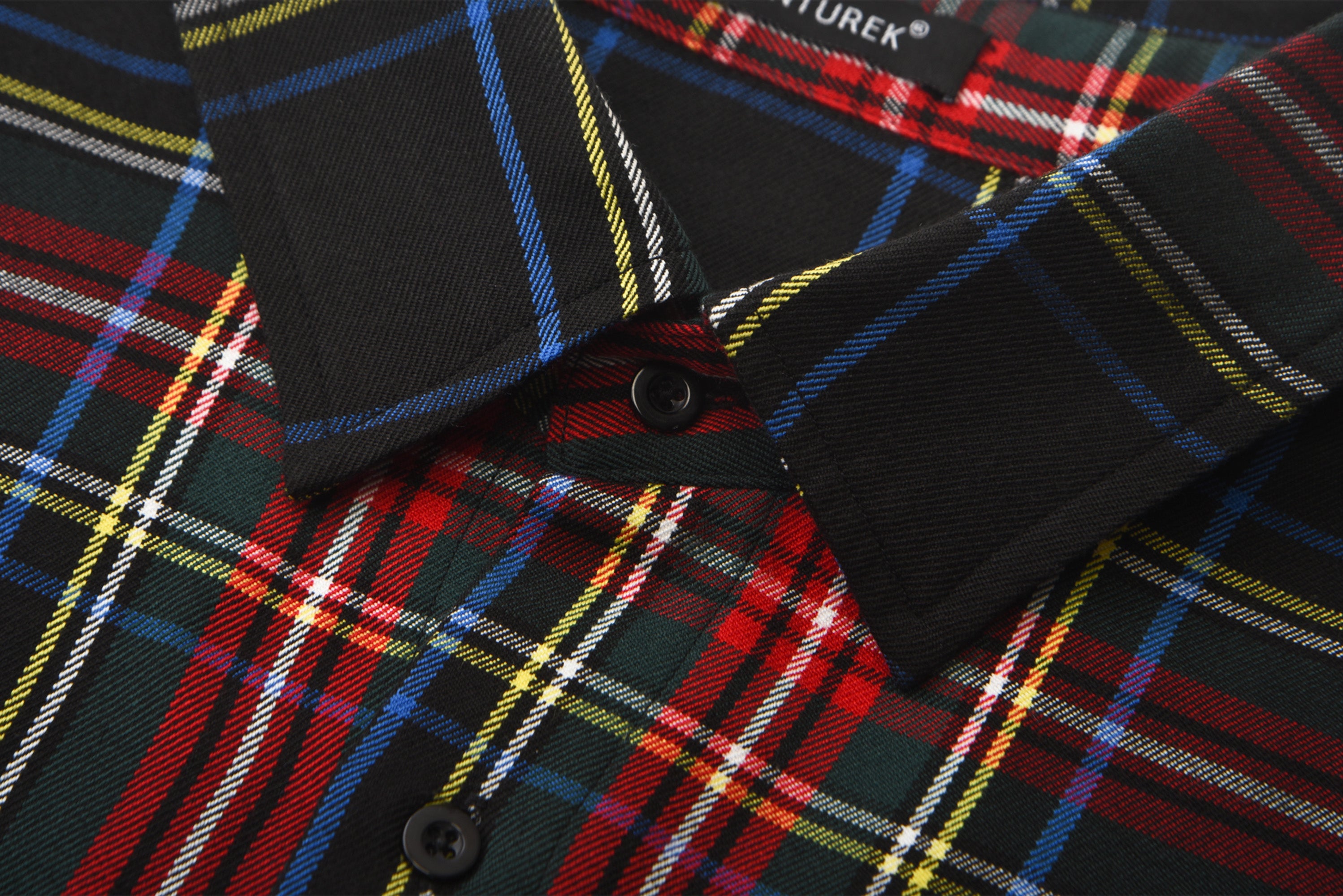 VENTUREK Distressed Back-Patch Frayed Plaid Shirt, premium urban and streetwear designers apparel on PROJECTISR.com, VENTUREK