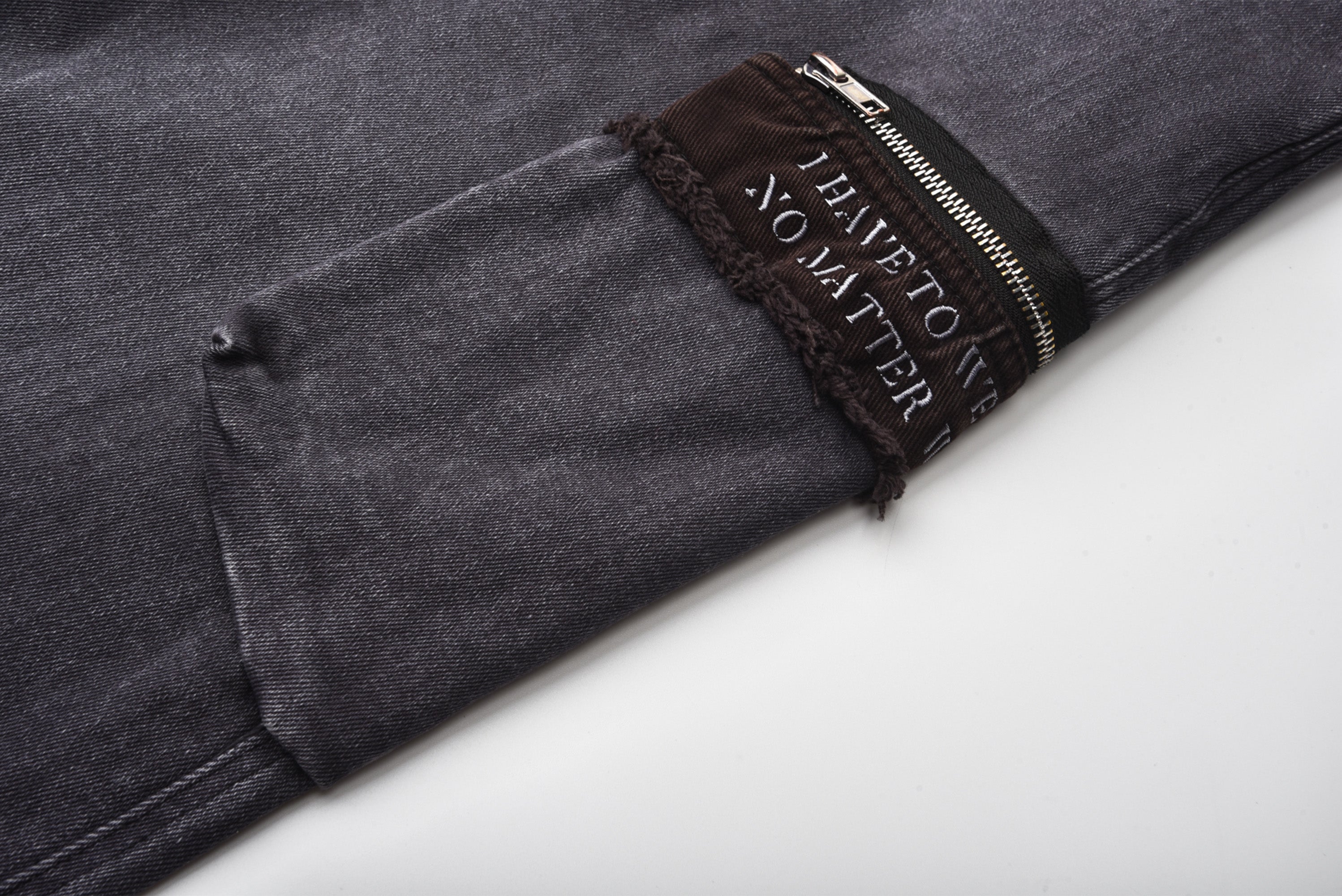 VENTUREK Washed Patch Studded Raw-Edge Shorts, premium urban and streetwear designers apparel on PROJECTISR.com, VENTUREK