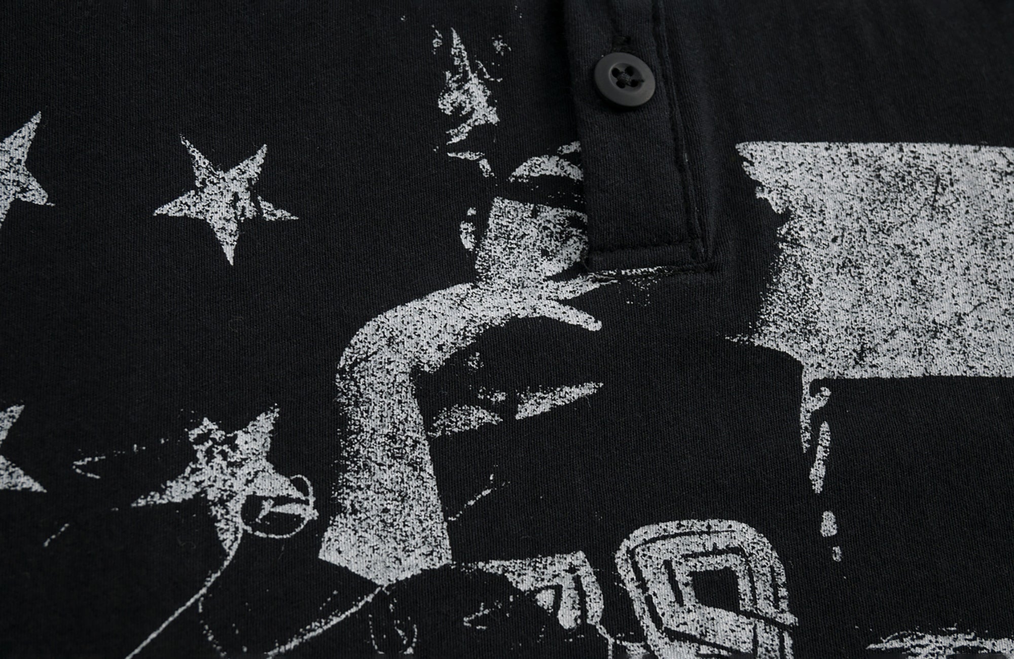 SADSOUP Layered Henley Graphic Long-Sleeve Tee