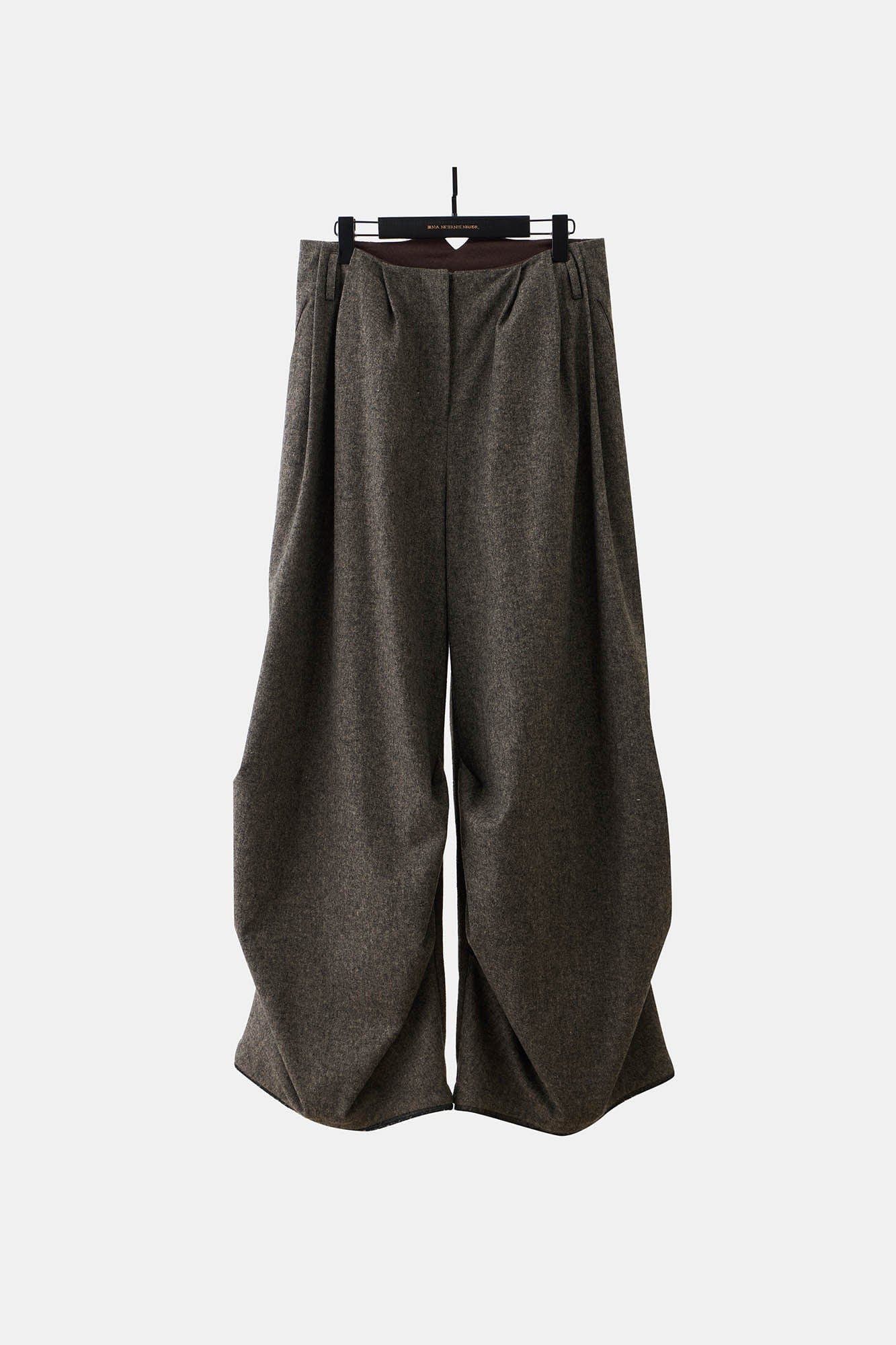 ILNya Nieternite Nifutur Crinkled Wool-Blend Voluminous Trousers, premium urban and streetwear designers apparel on PROJECTISR.com, ILNya Nieternite Nifutur