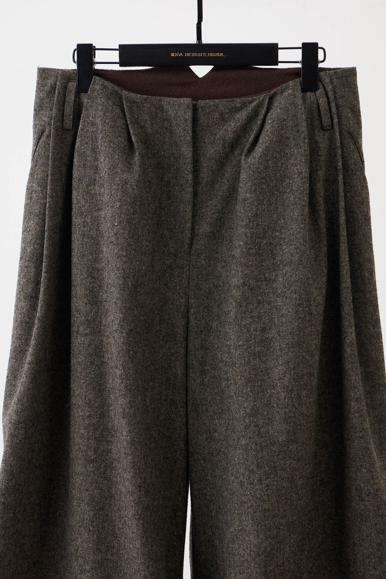 ILNya Nieternite Nifutur Crinkled Wool-Blend Voluminous Trousers, premium urban and streetwear designers apparel on PROJECTISR.com, ILNya Nieternite Nifutur