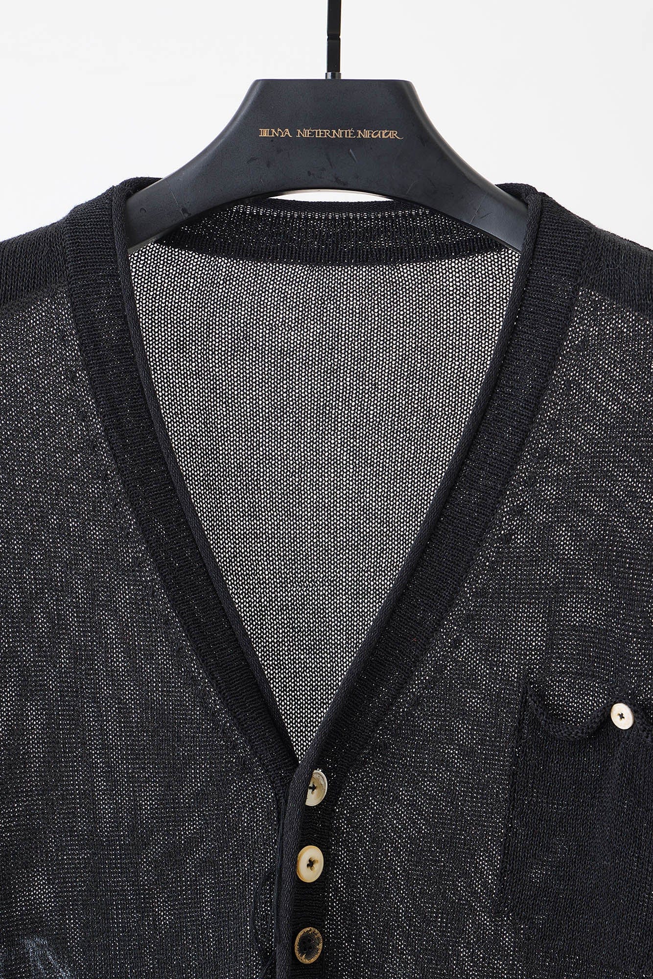 ILNya Nieternite Nifutur Ghostly Graphic Sheer Oversized Cardigan, premium urban and streetwear designers apparel on PROJECTISR.com, ILNya Nieternite Nifutur