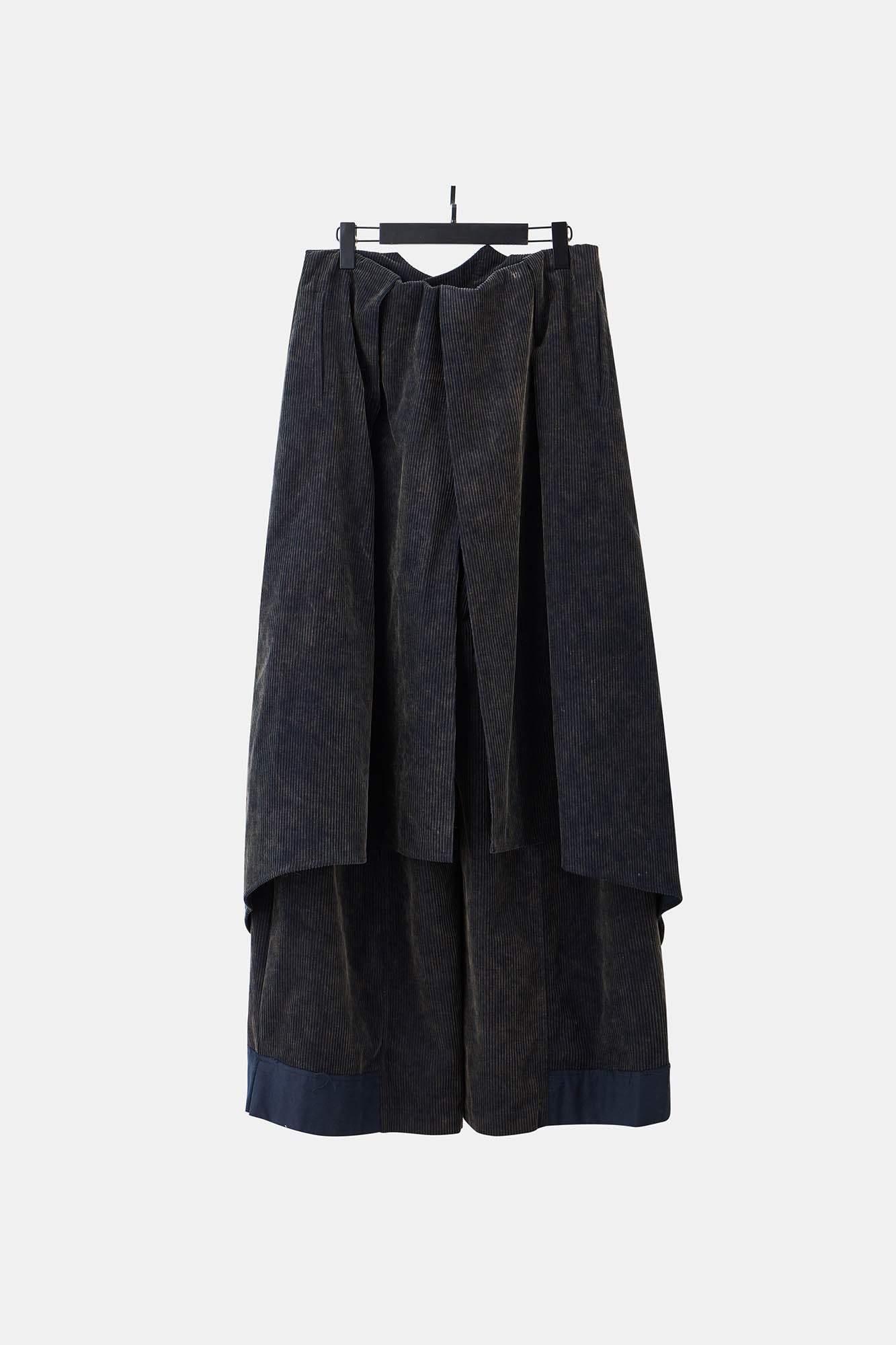 ILNya Nieternite Nifutur Layered Corduroy Wrap-Paneled Wide-Leg Trousers, premium urban and streetwear designers apparel on PROJECTISR.com, ILNya Nieternite Nifutur