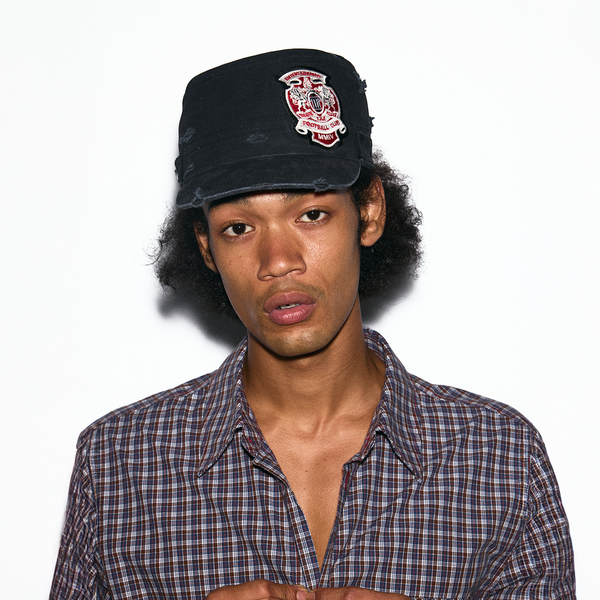 TRECLUB Distressed Patch Military Cap