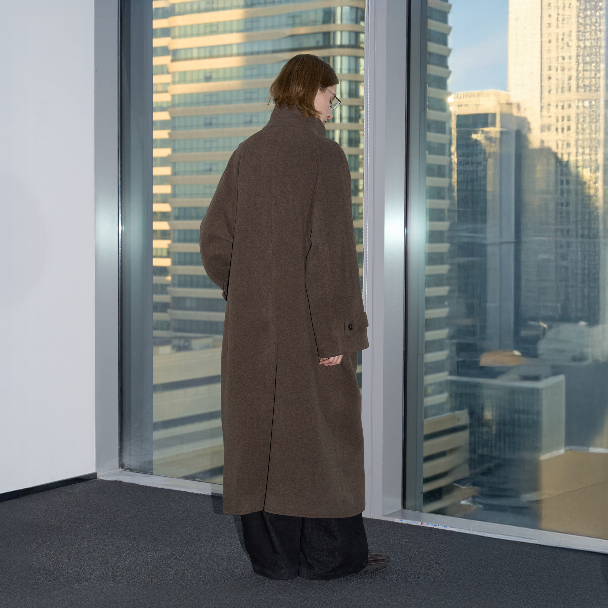 LABELROOM Essential Wool-Blend Funnel Belted Coat, premium urban and streetwear designers apparel on PROJECTISR.com, LABELROOM