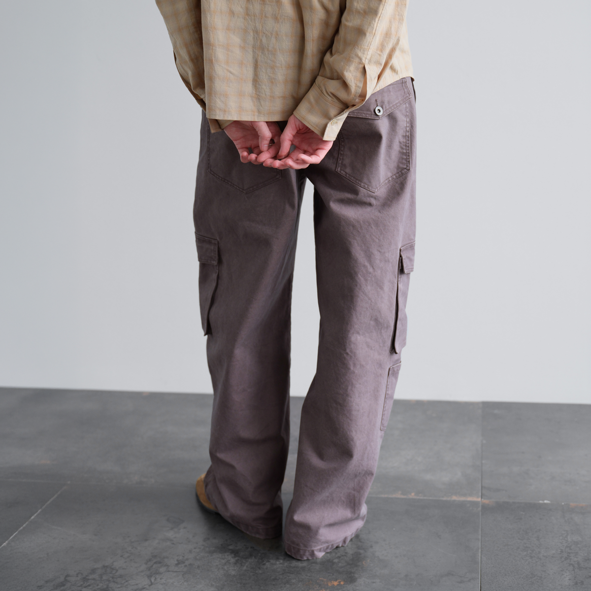 ORGANIC EMOTION Multi-Pocket Washed Retro Cargo Pants