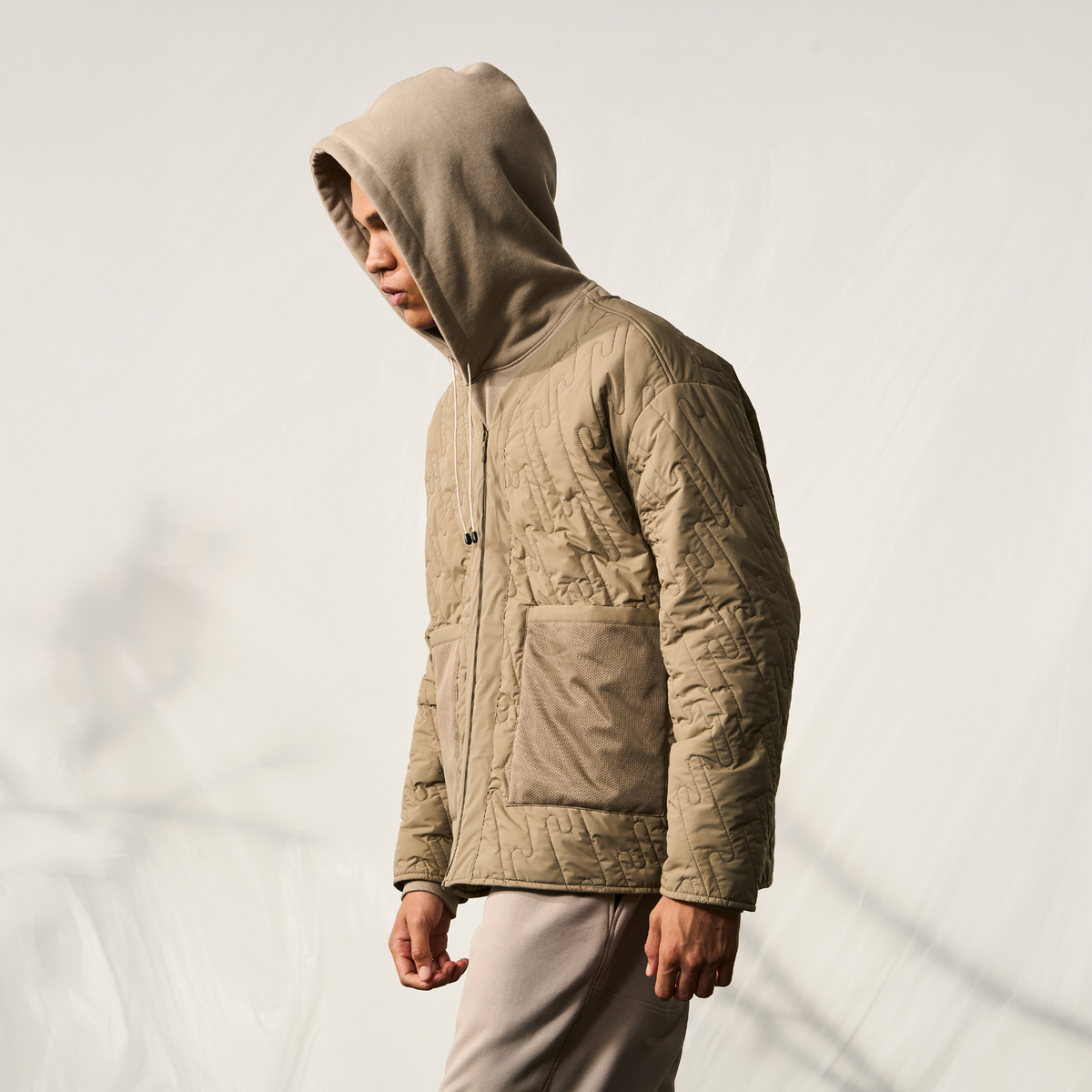 HALCYON Quilted Cotton-Padded Outdoor Jacket, premium urban and streetwear designers apparel on PROJECTISR.com, HALCYON