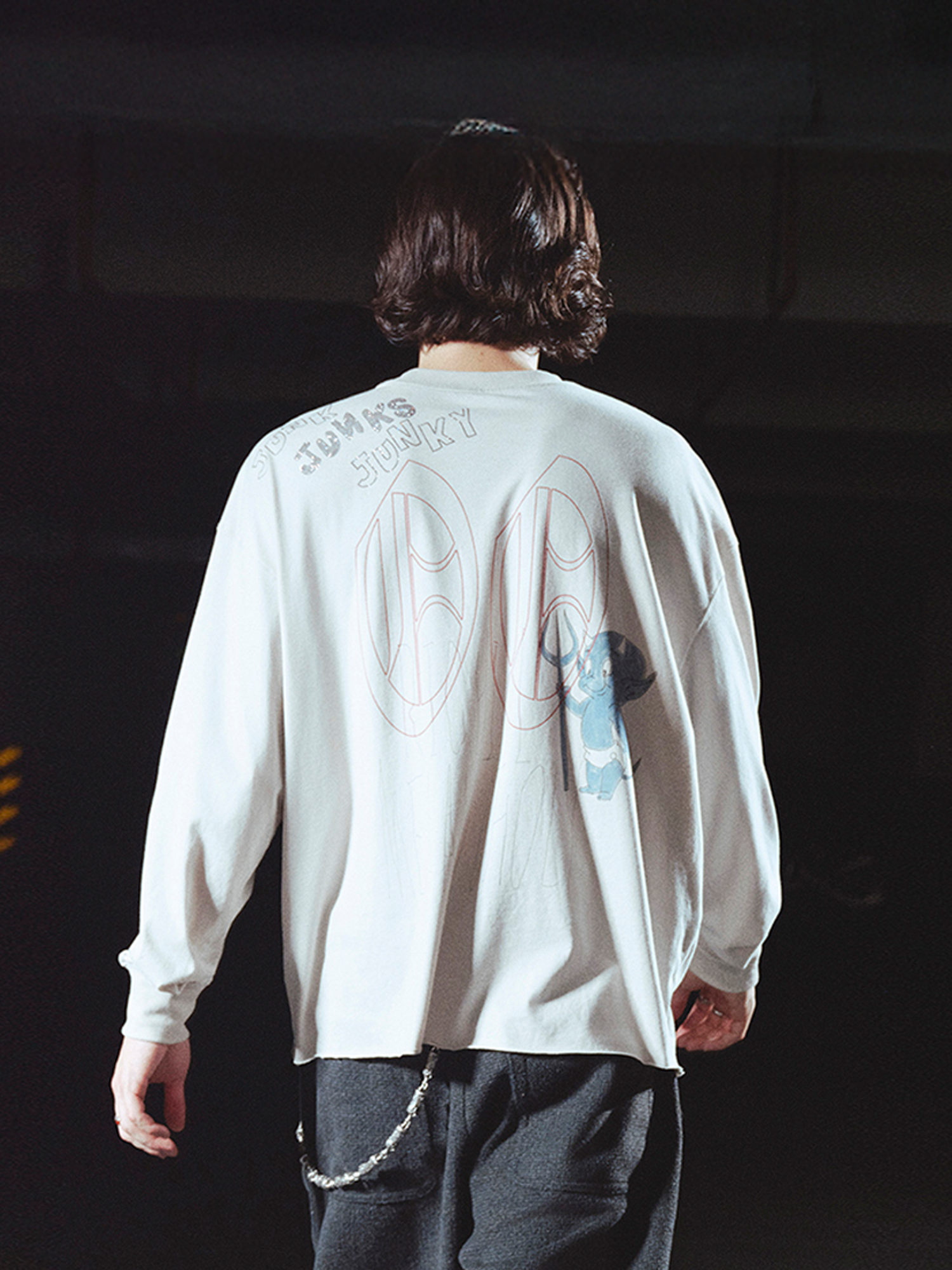 RICHILL Sketch Crewneck Long-Sleeve Tee, premium urban and streetwear designers apparel on PROJECTISR.com, RICHILL