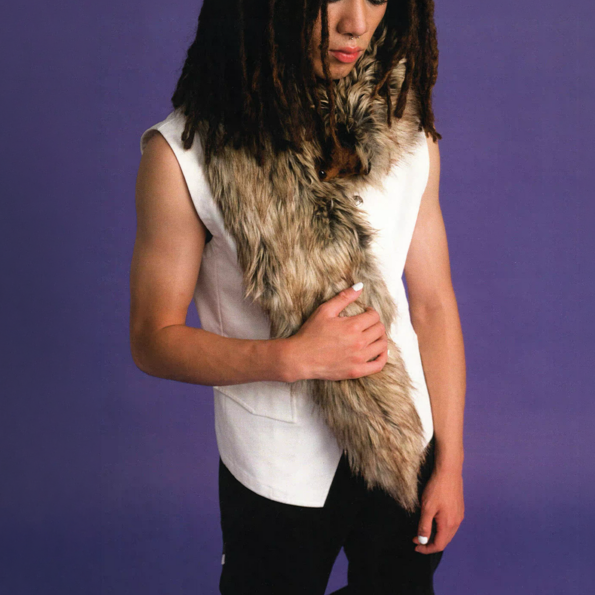 URBAN+FOREST Animal Doll Faux Fur Stole, premium urban and streetwear designers apparel on PROJECTISR.com, URBAN+FOREST