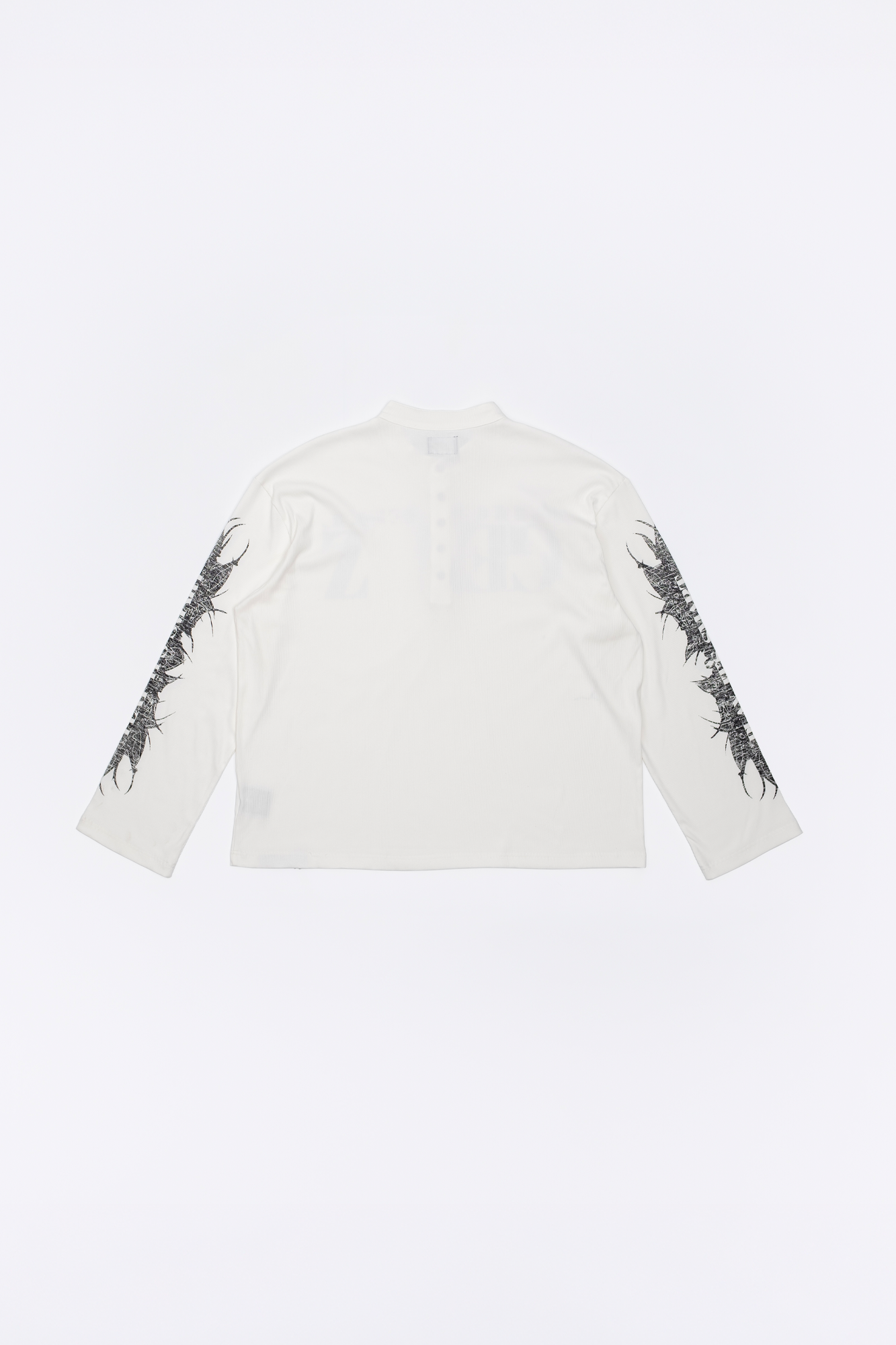 FVVO Ribbed Printed Henley Long Sleeve, premium urban and streetwear designers apparel on PROJECTISR.com, FVVO