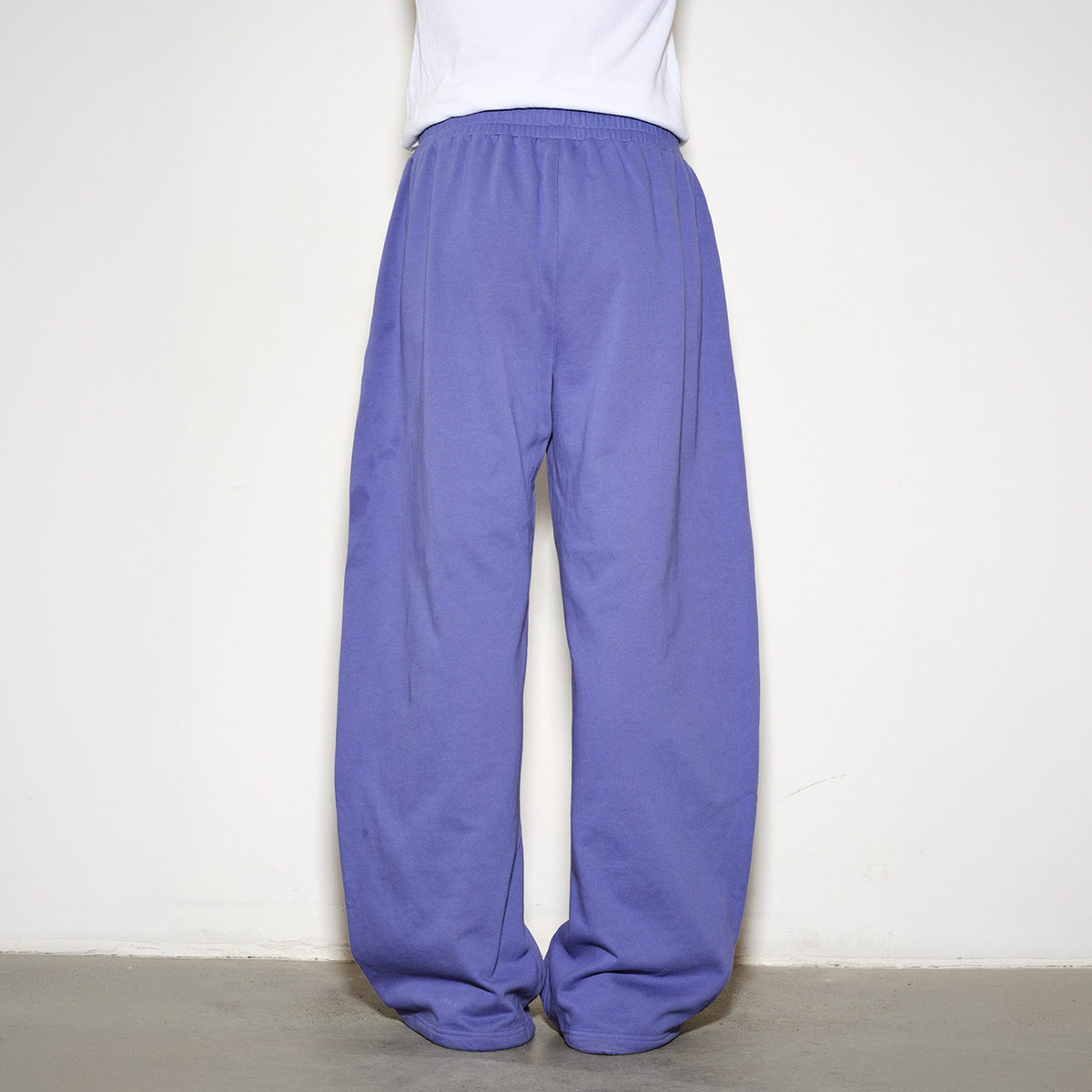 NOVACAM Retro Athletic Embroidered Curved Sweatpants