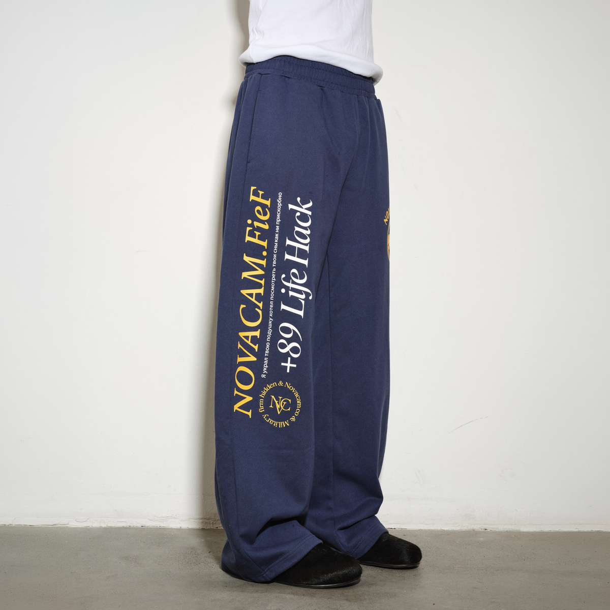 NOVACAM Retro Graphic Sweatpants