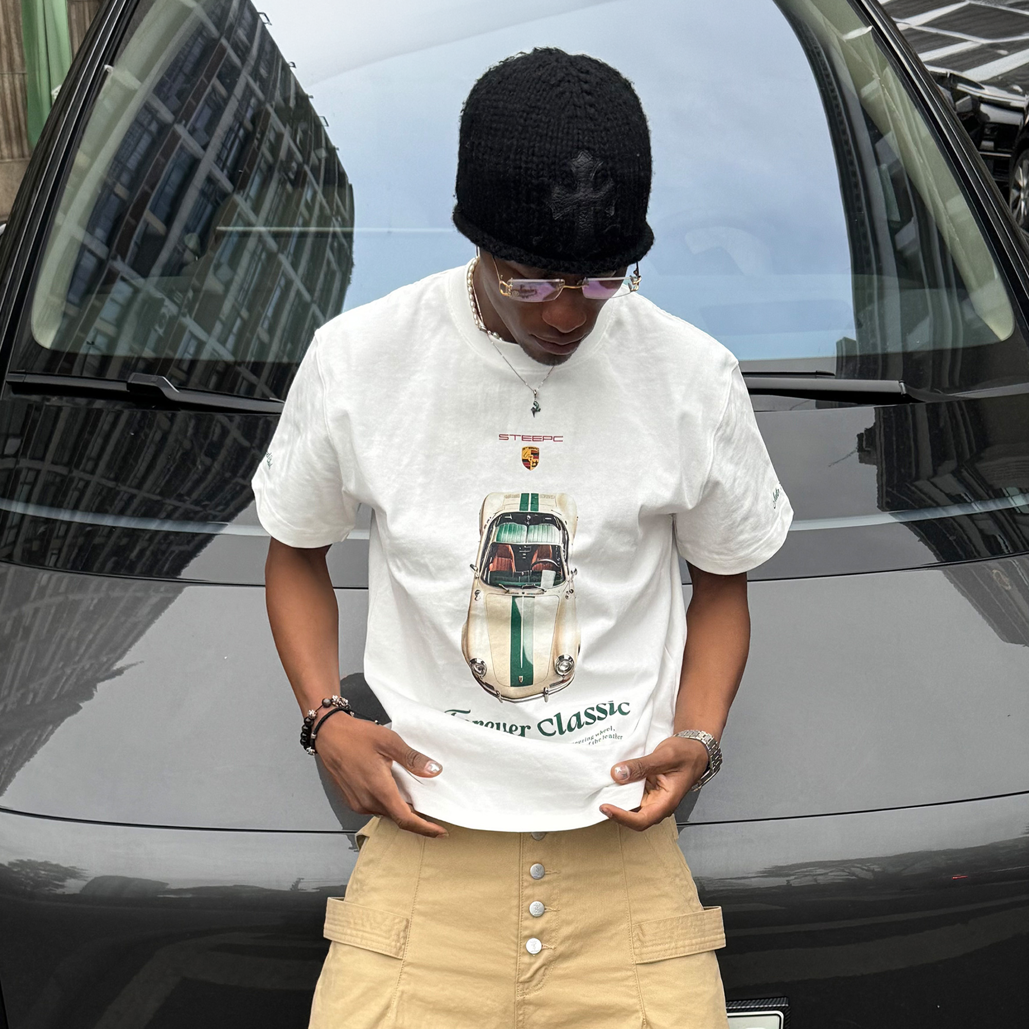 STEEPC Classic Car Graphic T-Shirt, premium urban and streetwear designers apparel on PROJECTISR.com, STEEPC